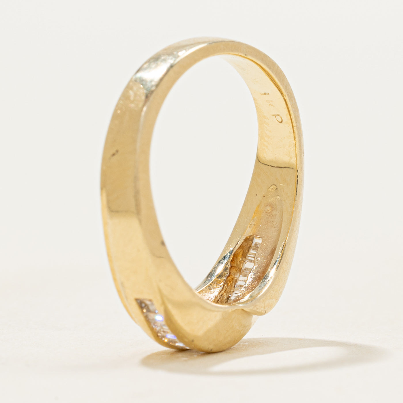 Channel Set Diagonal Diamond Ring | 0.29ctw | SZ 5.25