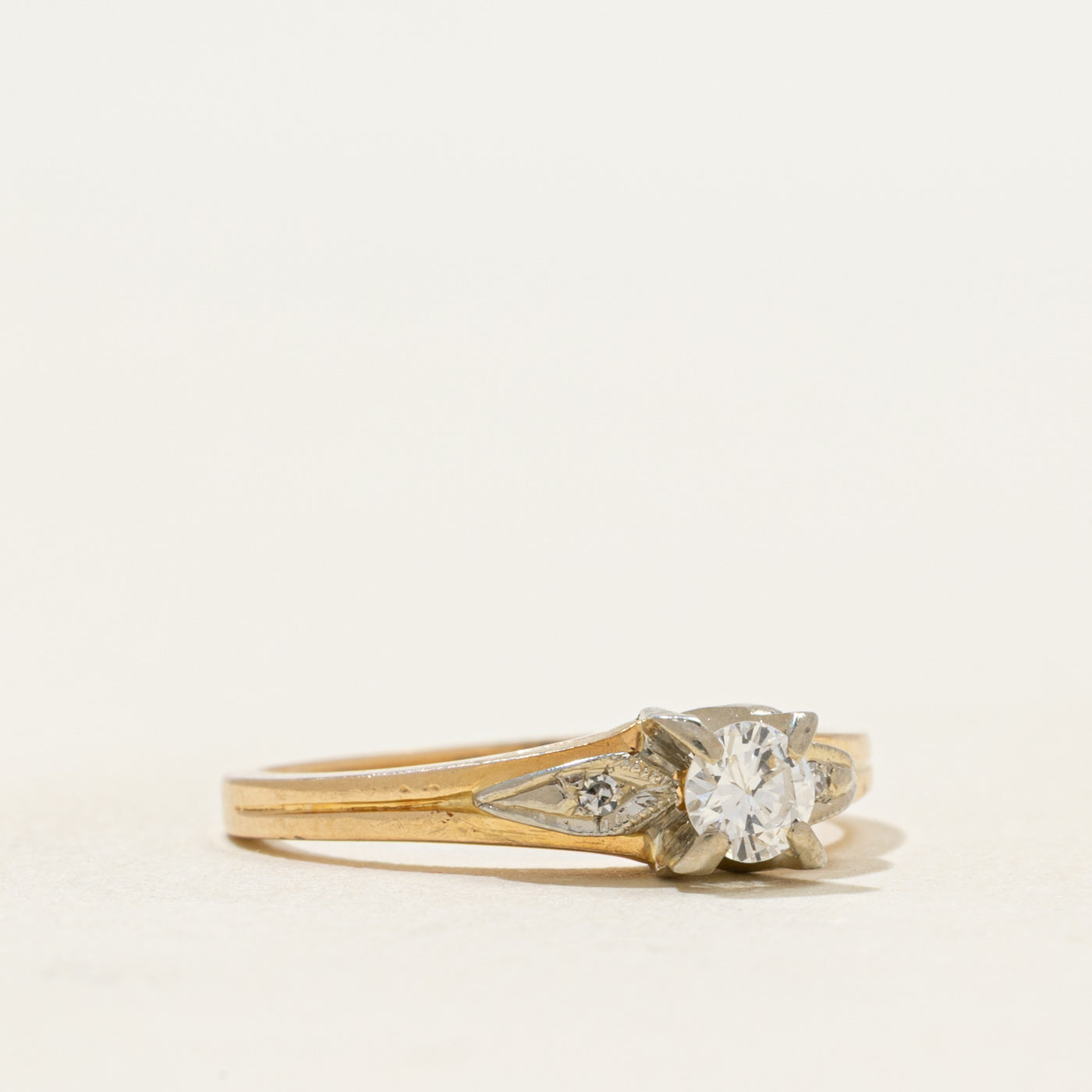 Two Tone Diamond Ring | 0.20ct | SZ 5.5