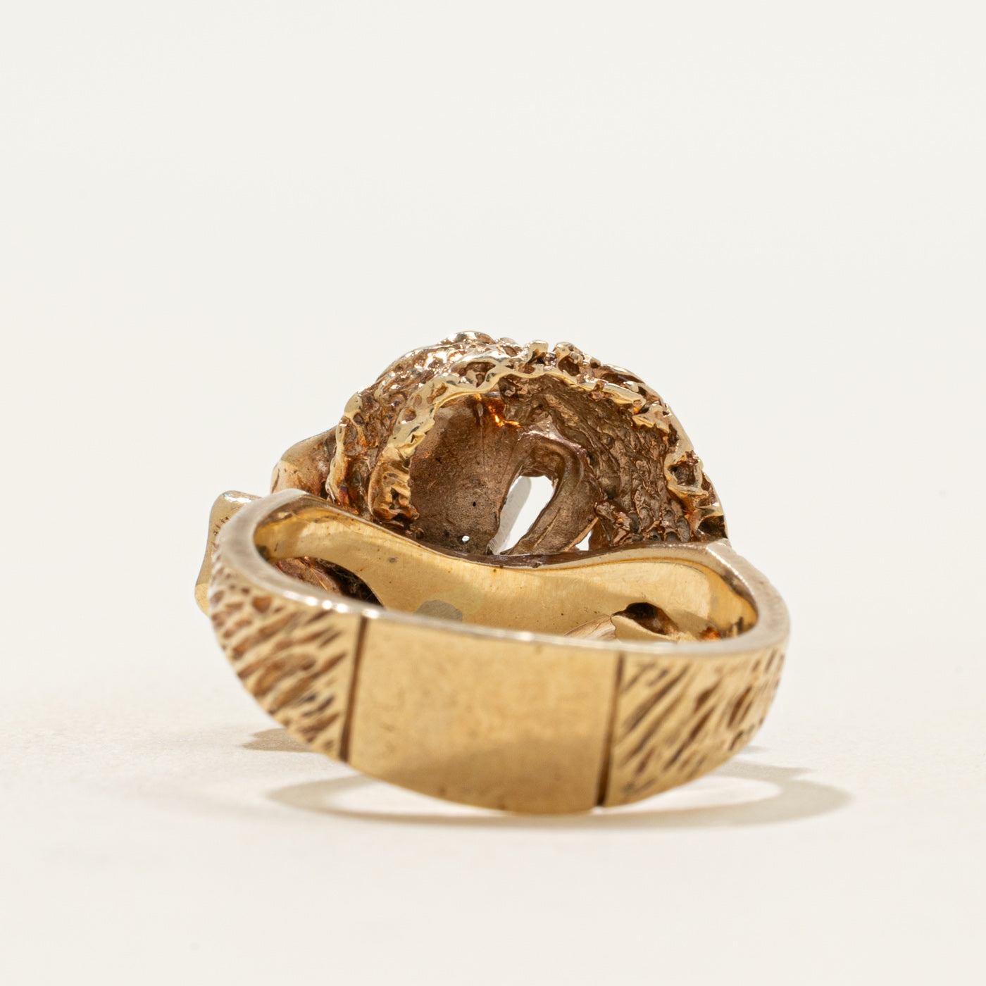 Diamond Floral Textured Cocktail Ring | 0.17ct | SZ 5.75