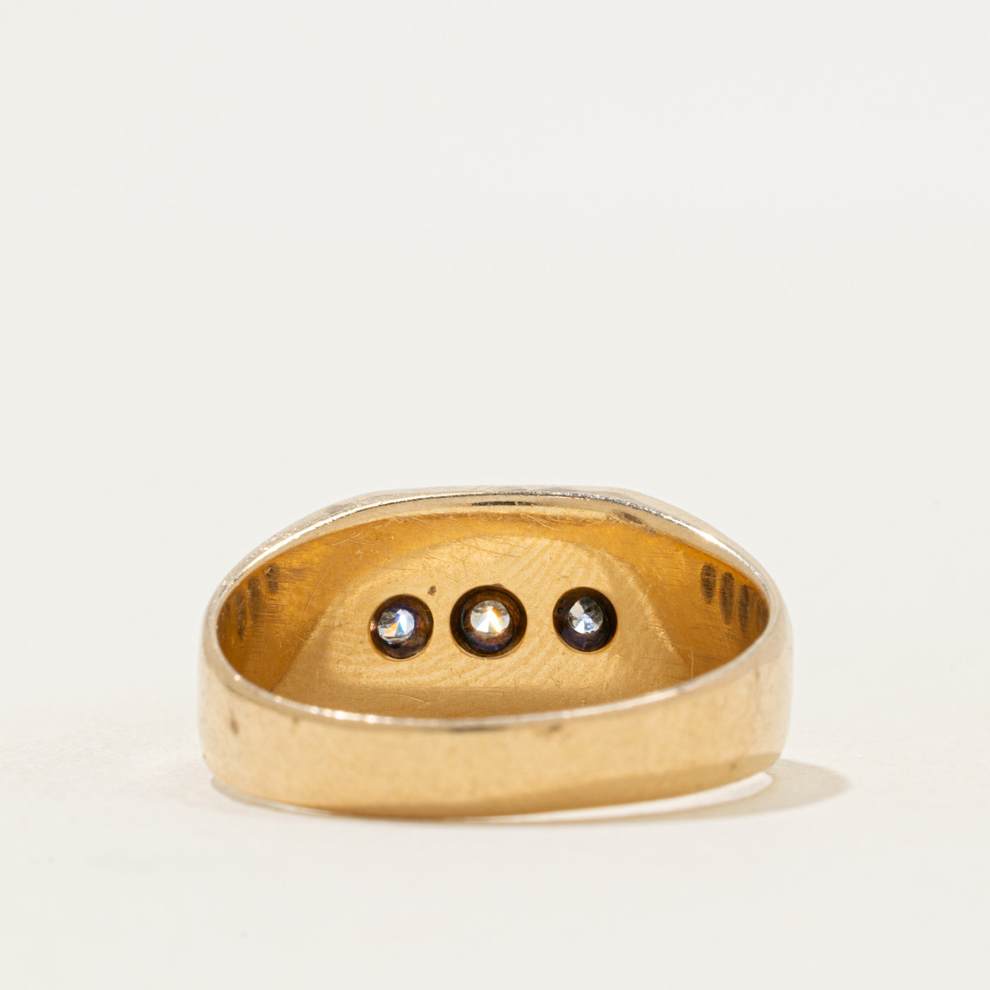 Three Stone Zigzag Diamond Ring | 0.24ctw | SZ 9.5