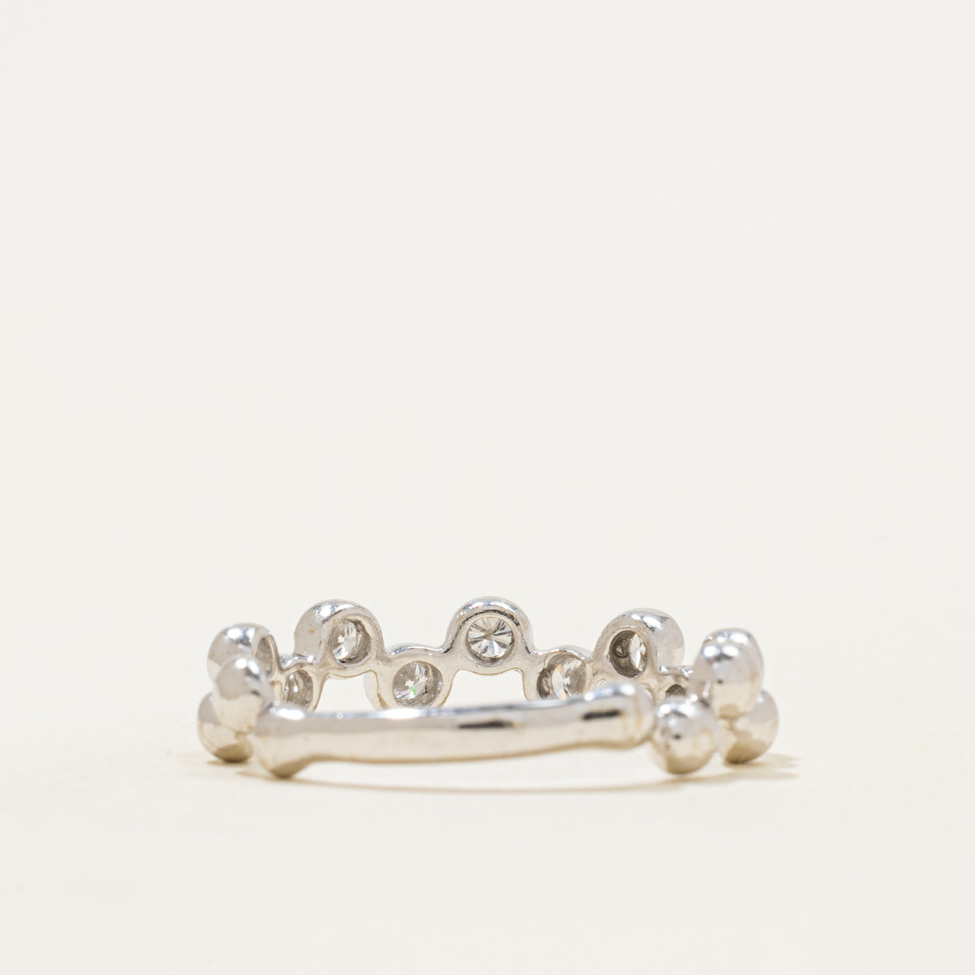 Bezel Set Semi Eternity Diamond Ring | 0.35ctw | SZ 7.75