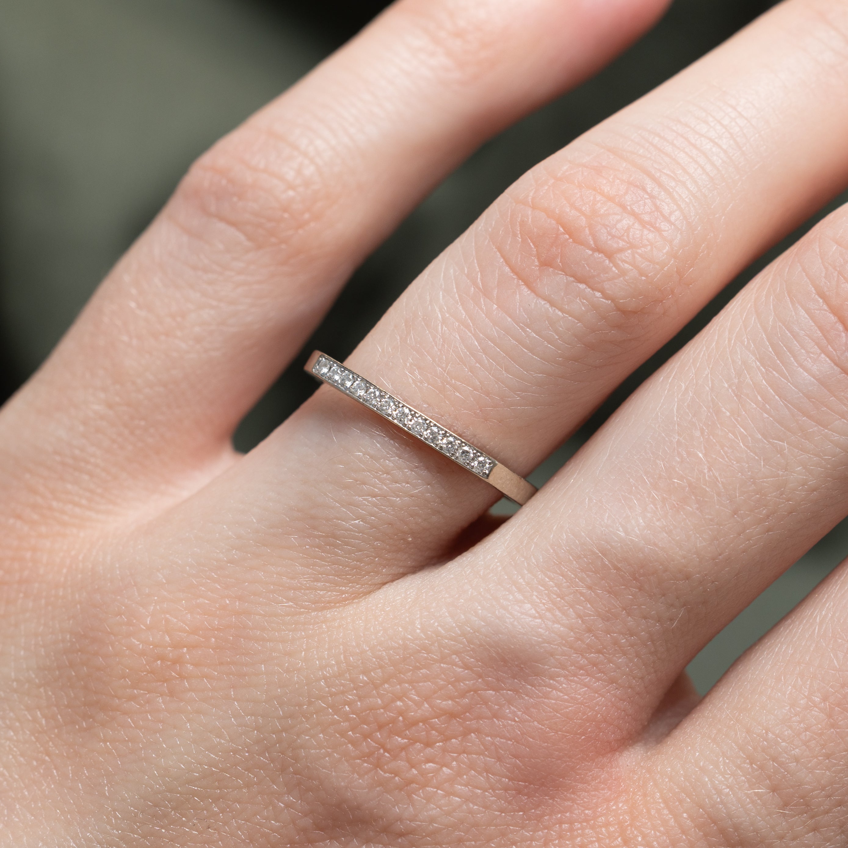 Soft Square Diamond Band | 0.06ctw | 1.85mm | SZ 6.5