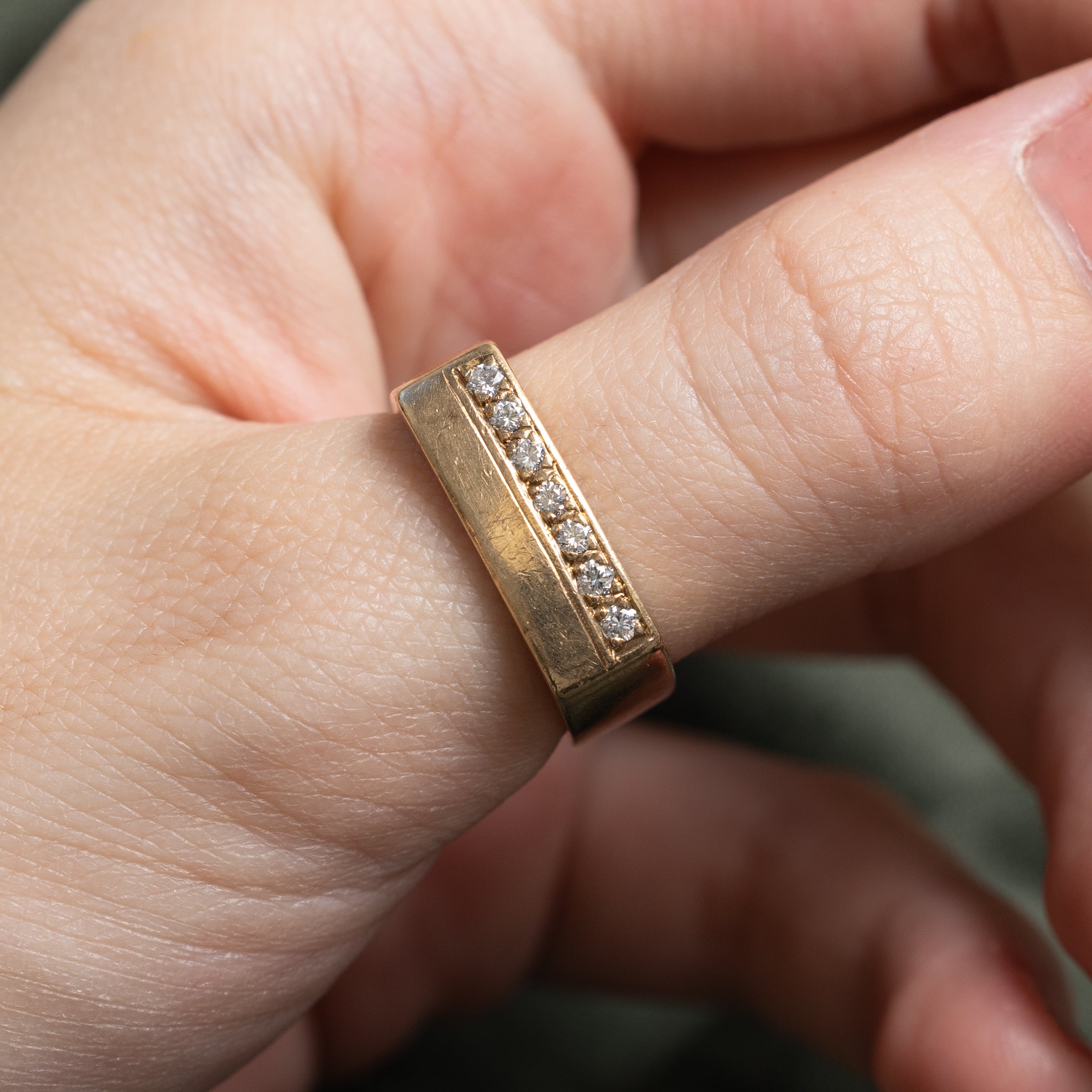 Soft Square Diamond Band | 0.21ctw | 6.30mm | SZ 9
