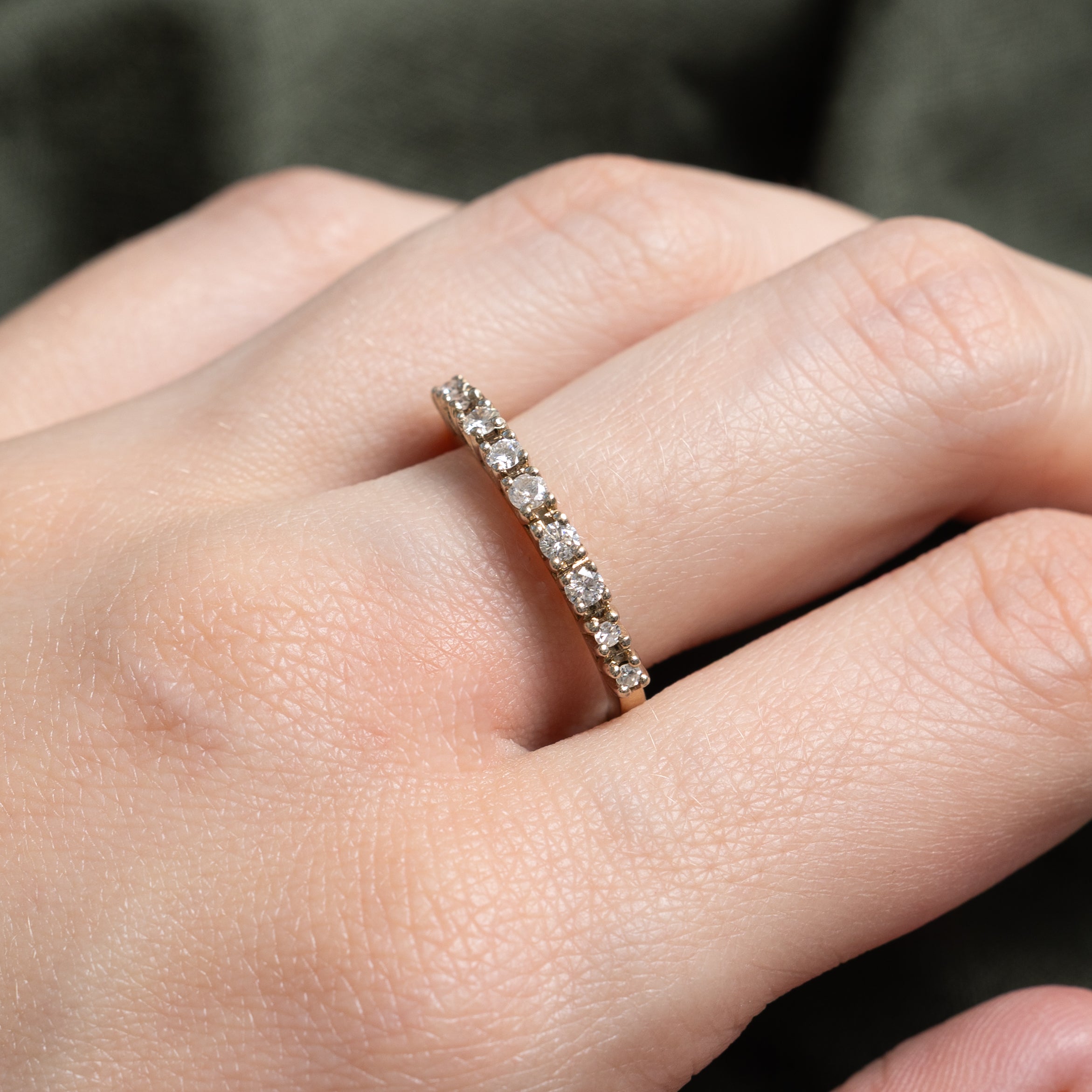Semi Eternity Diamond Ring | 0.26ctw | SZ 7.25