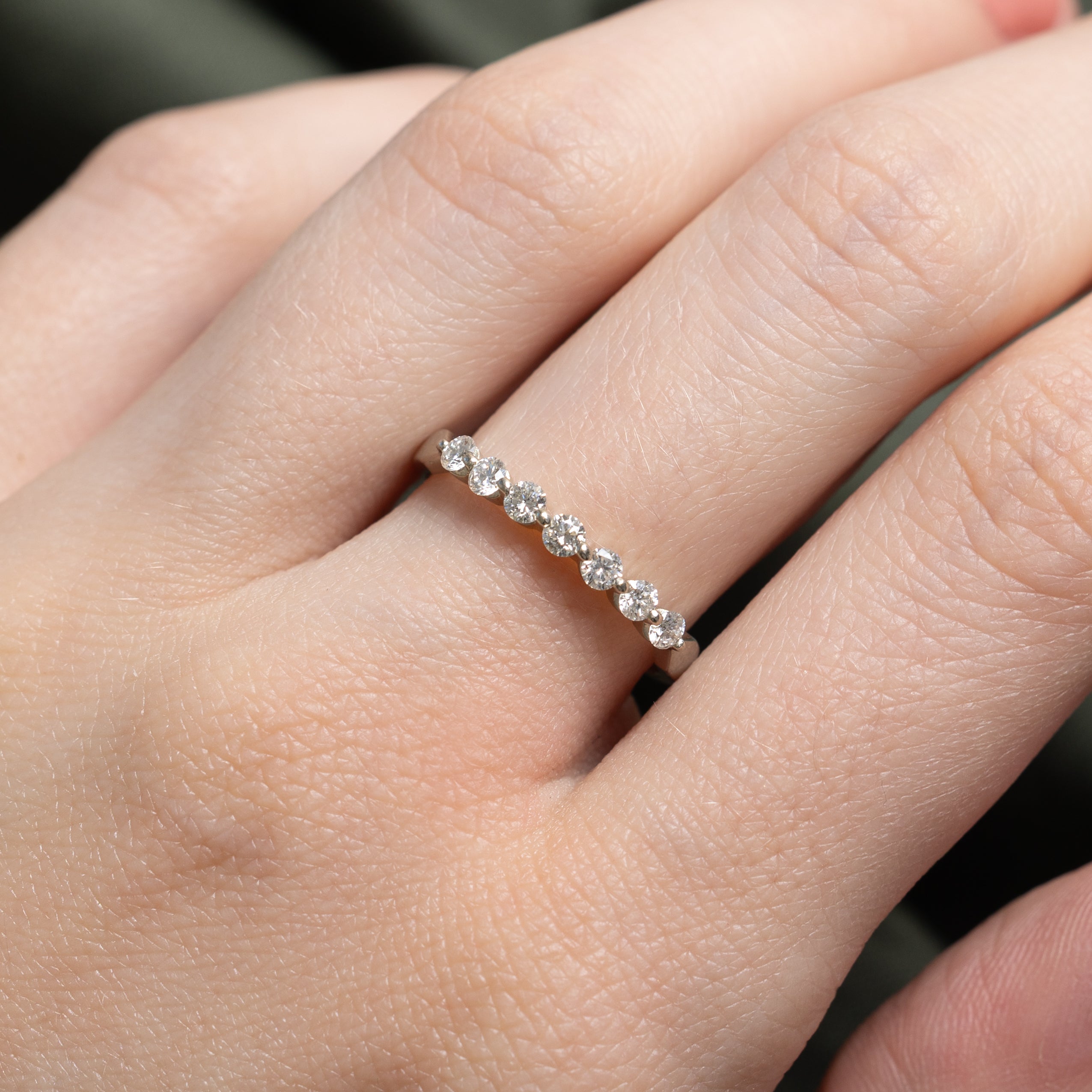 19k Semi Eternity Diamond Band | 0.32ctw | 2.45mm | SZ 7