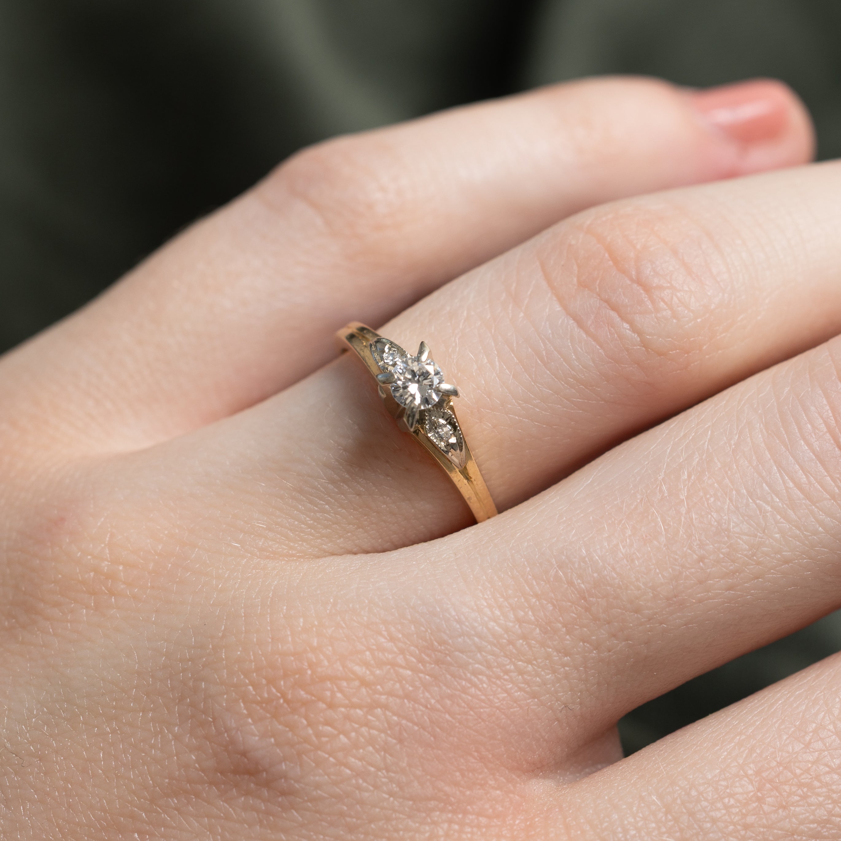 Two Tone Diamond Ring | 0.20ct | SZ 5.5