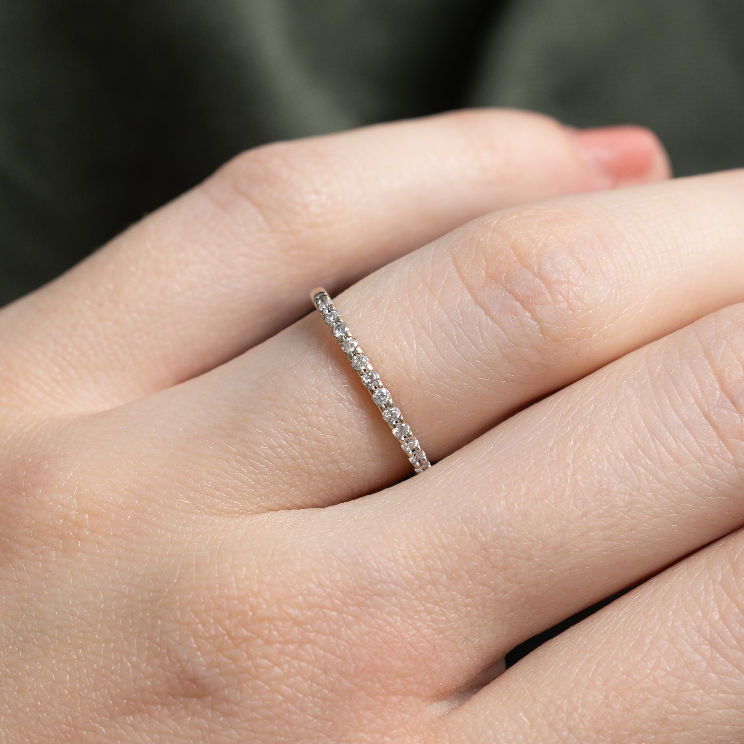 Semi Eternity Diamond Band | 0.12ctw | 1.50mm | SZ 4.5