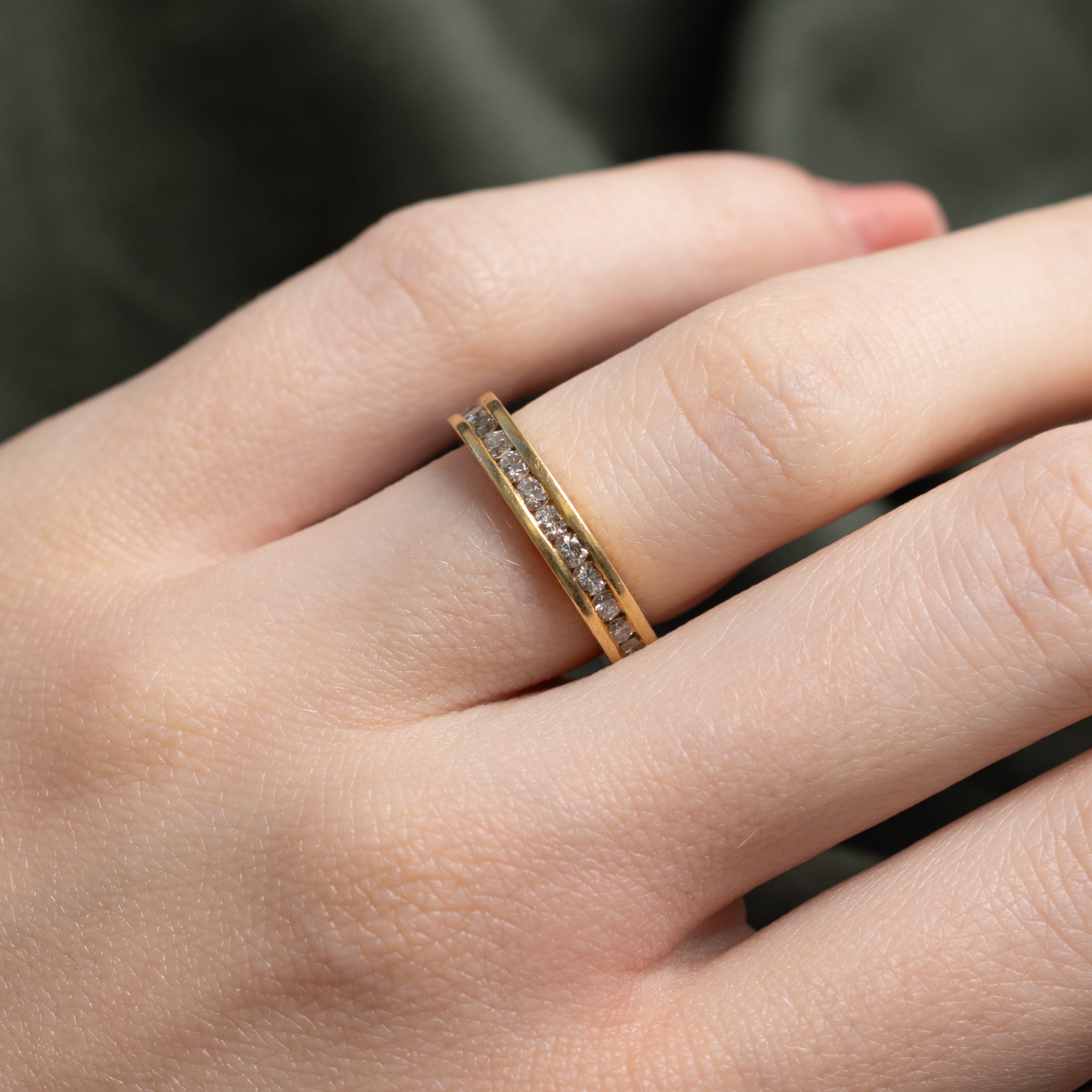 Channel Set Eternity Diamond Band | 1.00ctw | 3.35mm | SZ 4.75