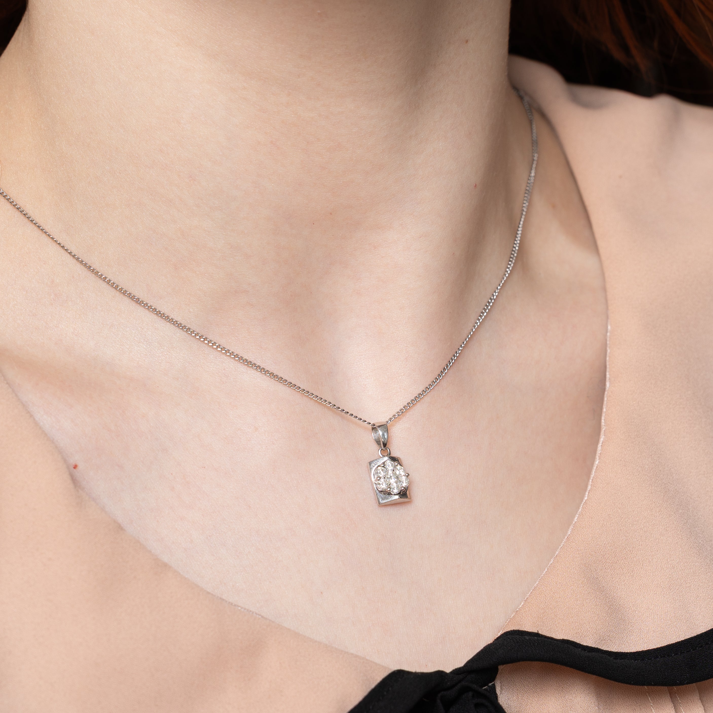 Diamond Cluster Pendant | 0.40ctw