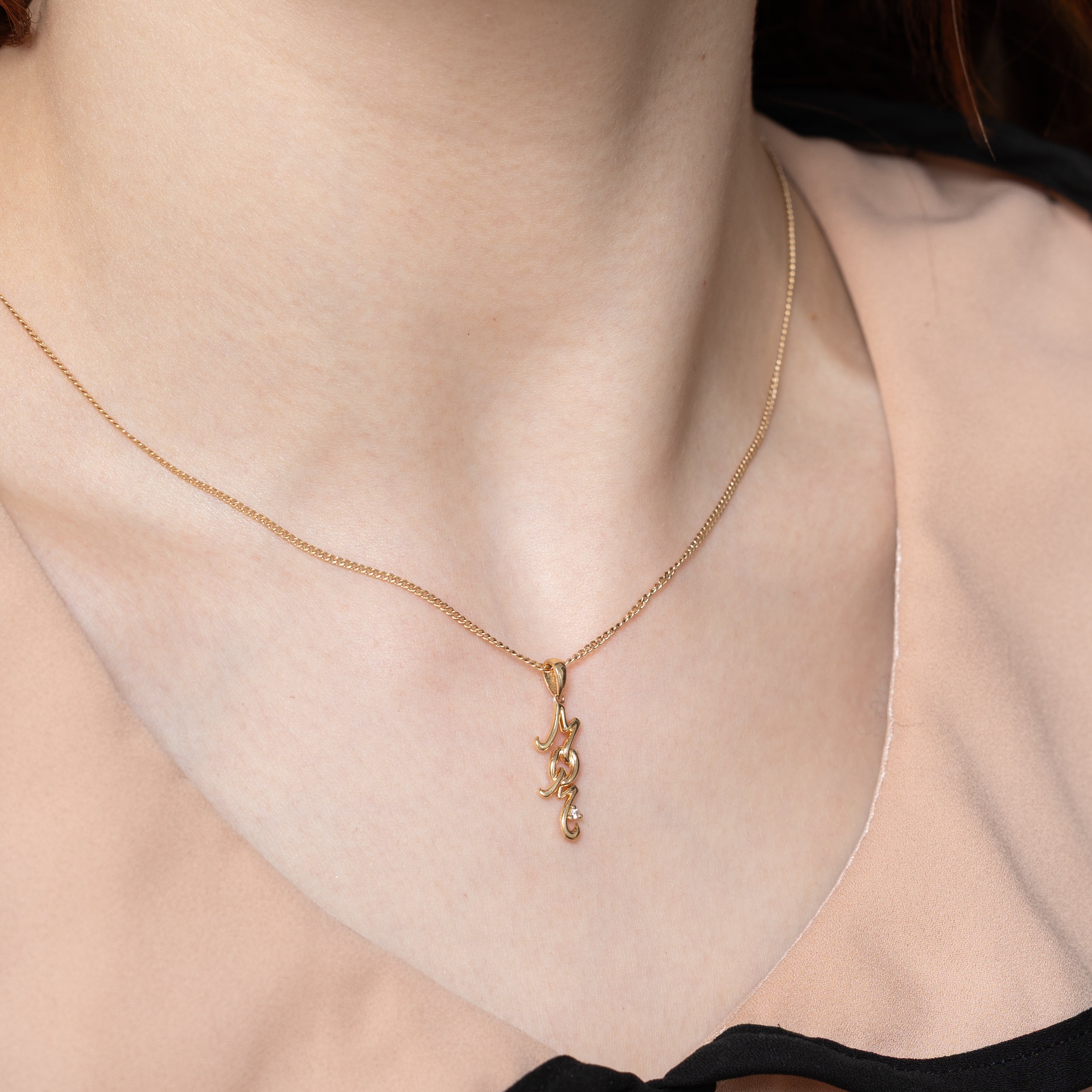 Pendentif « Maman » en diamant | 0,01 ct