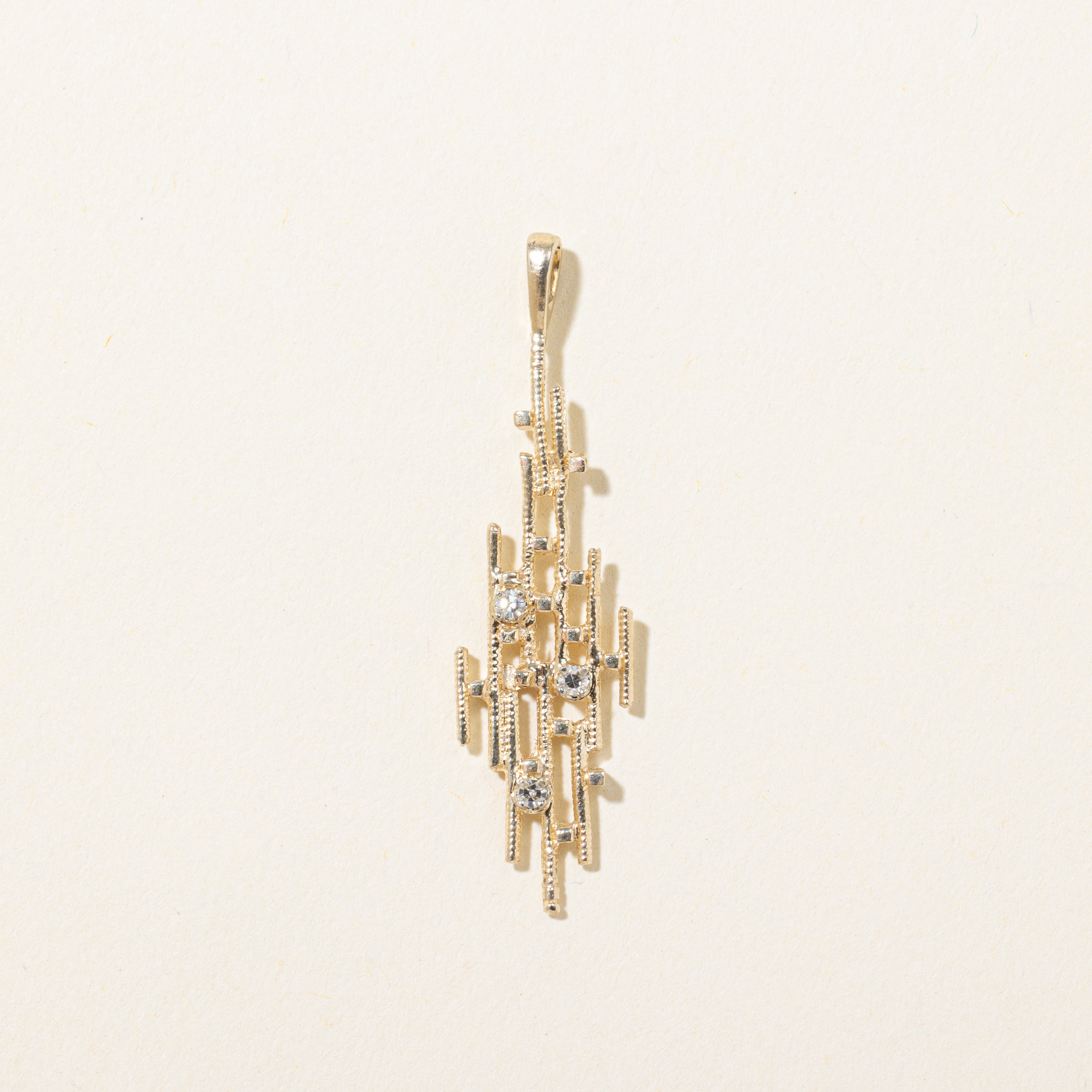Scattered Diamond Abstract Pendant | 0.05ctw