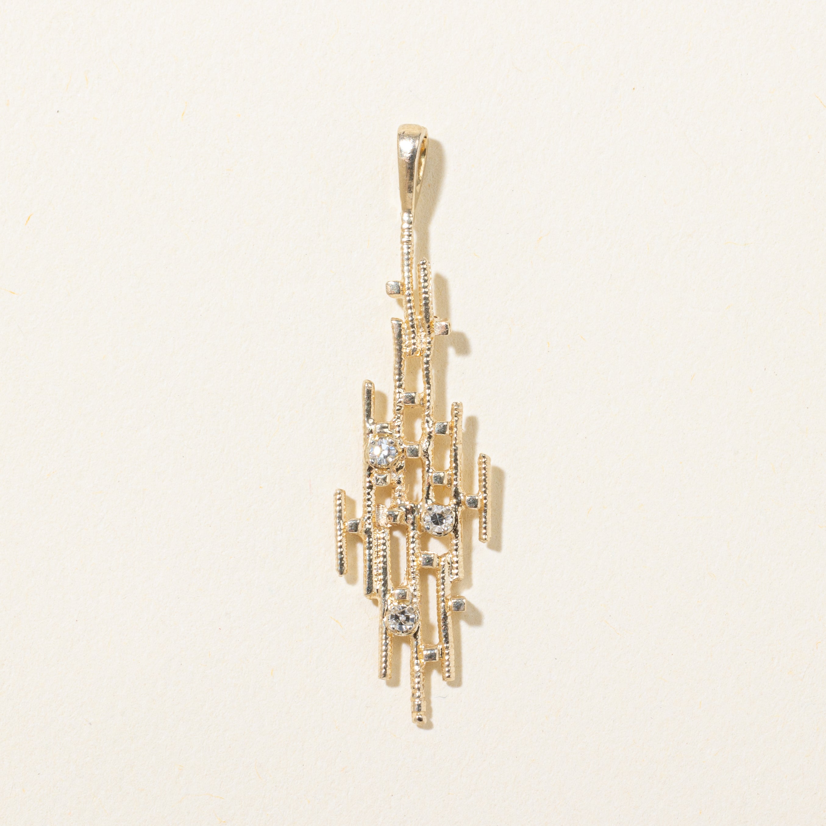Scattered Diamond Abstract Pendant | 0.05ctw