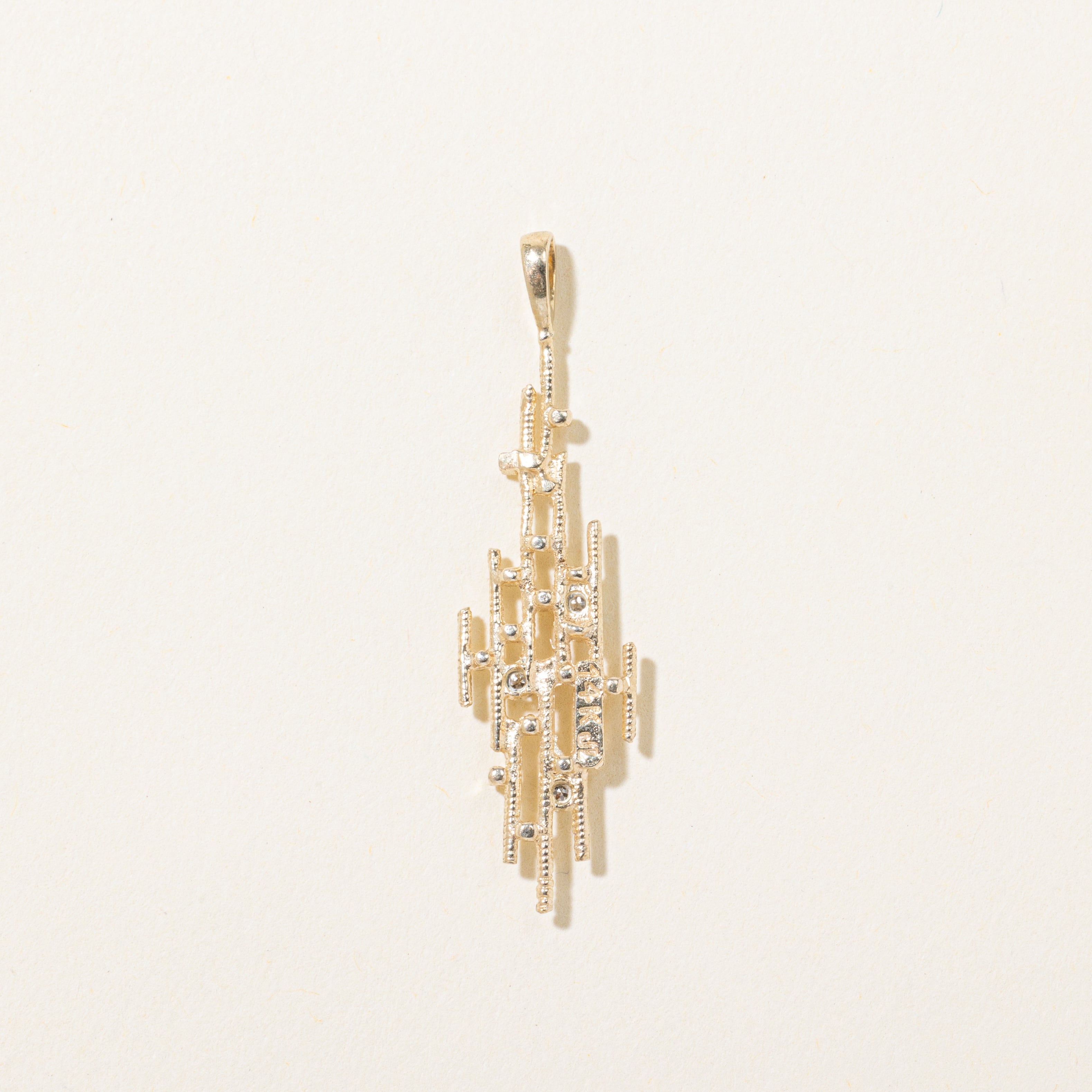 Scattered Diamond Abstract Pendant | 0.05ctw