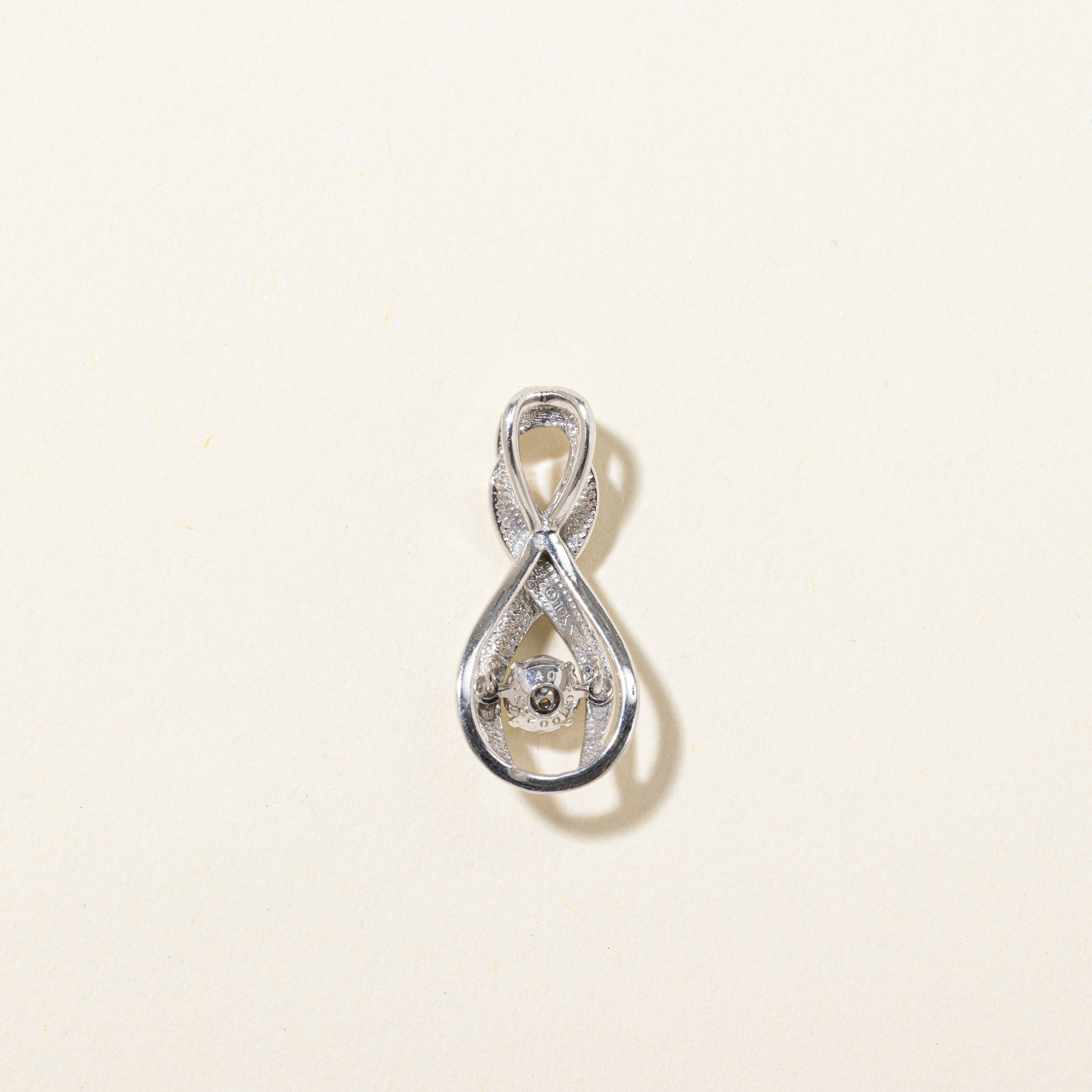 Floating Diamond Cross Over Pendant | 0.21ctw