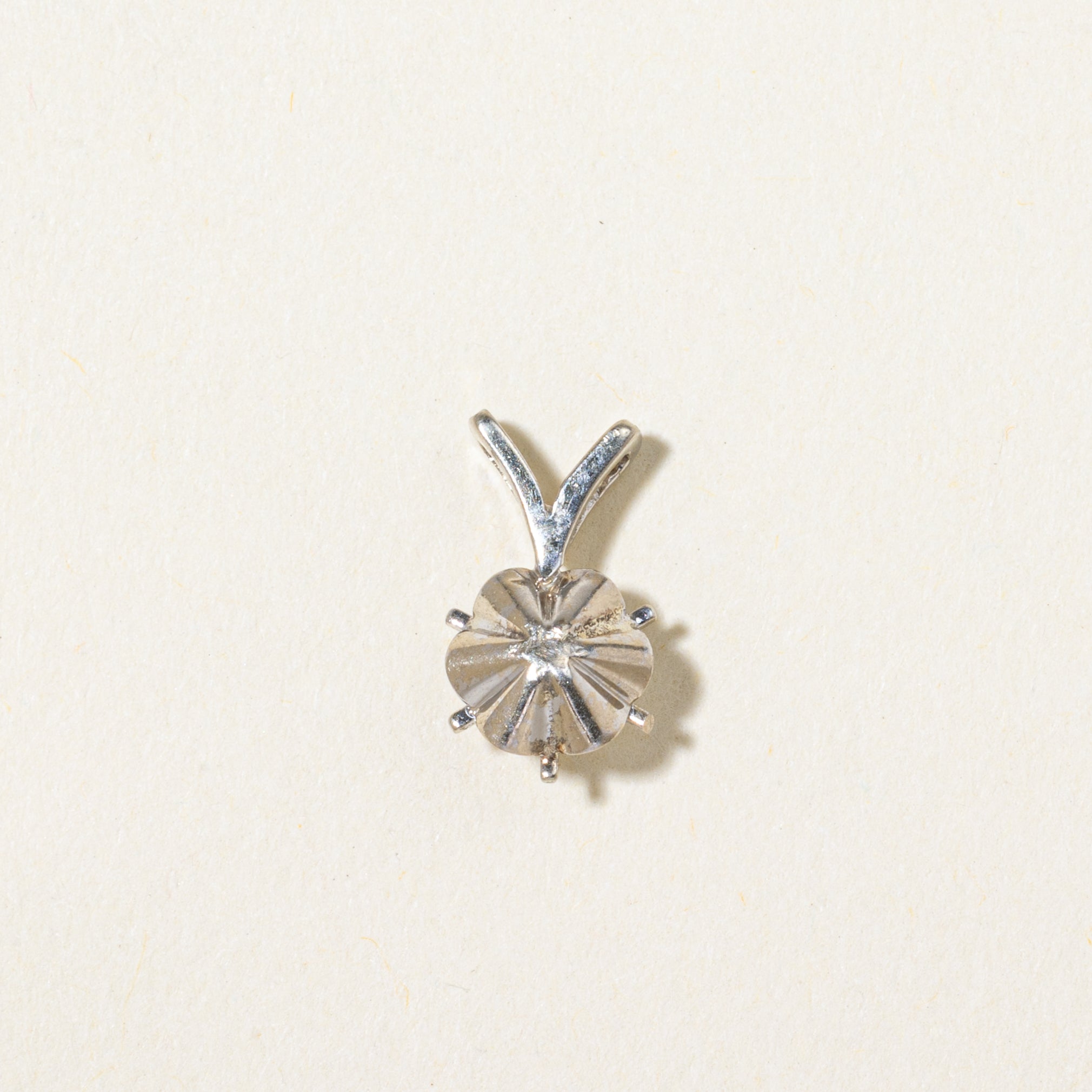 Solitaire Belcher Set Diamond Pendant | 0.21ct