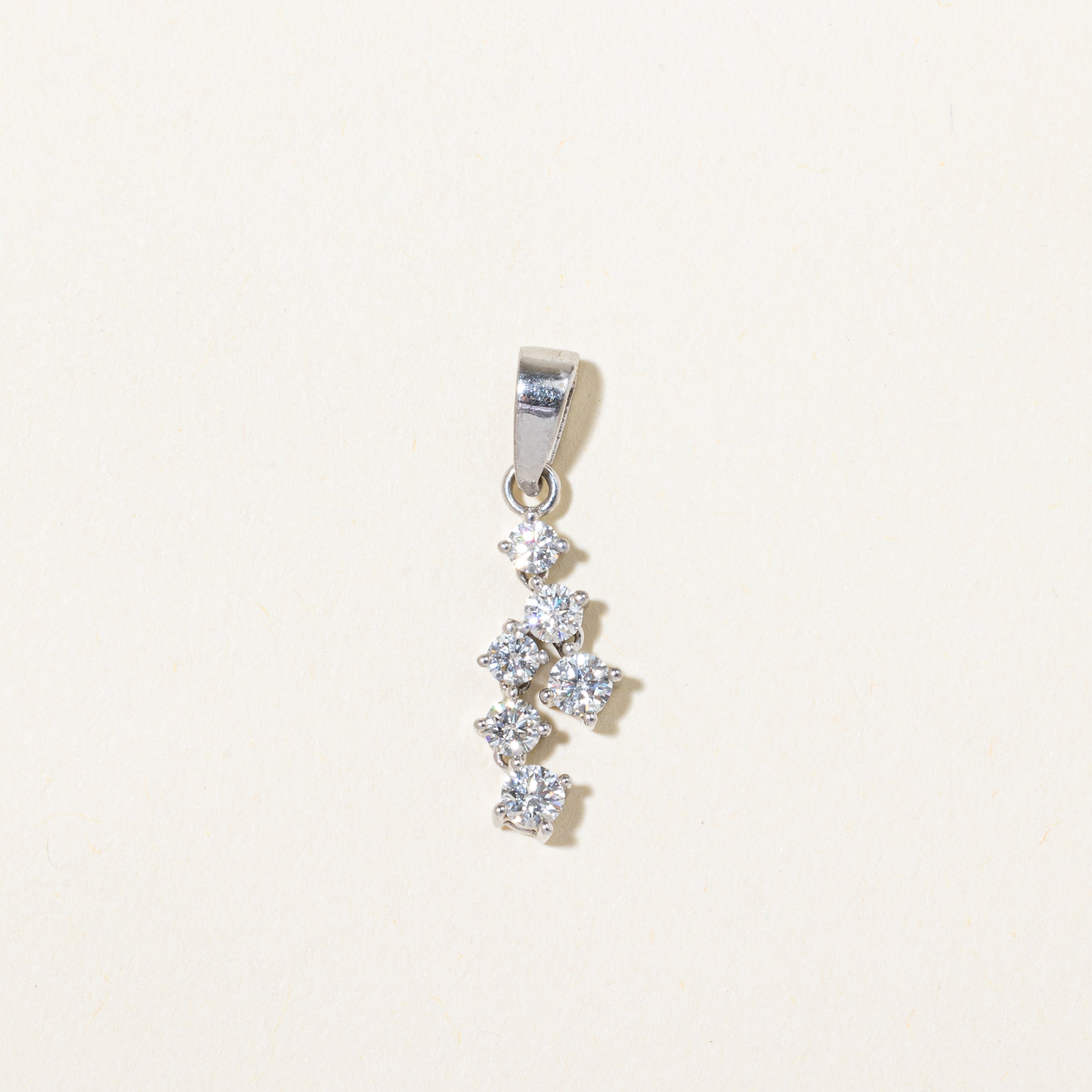 Scattered Diamond Drop Pendant | 0.50ctw