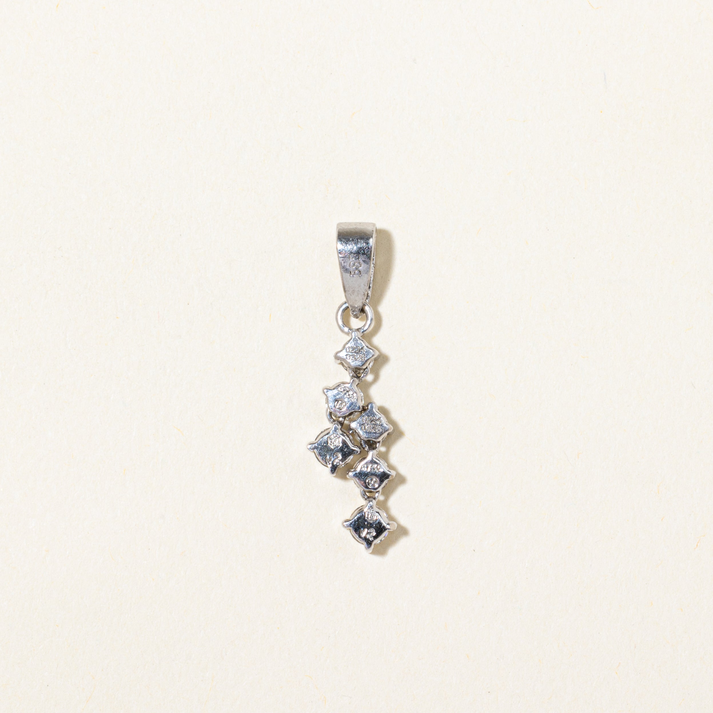 Scattered Diamond Drop Pendant | 0.50ctw