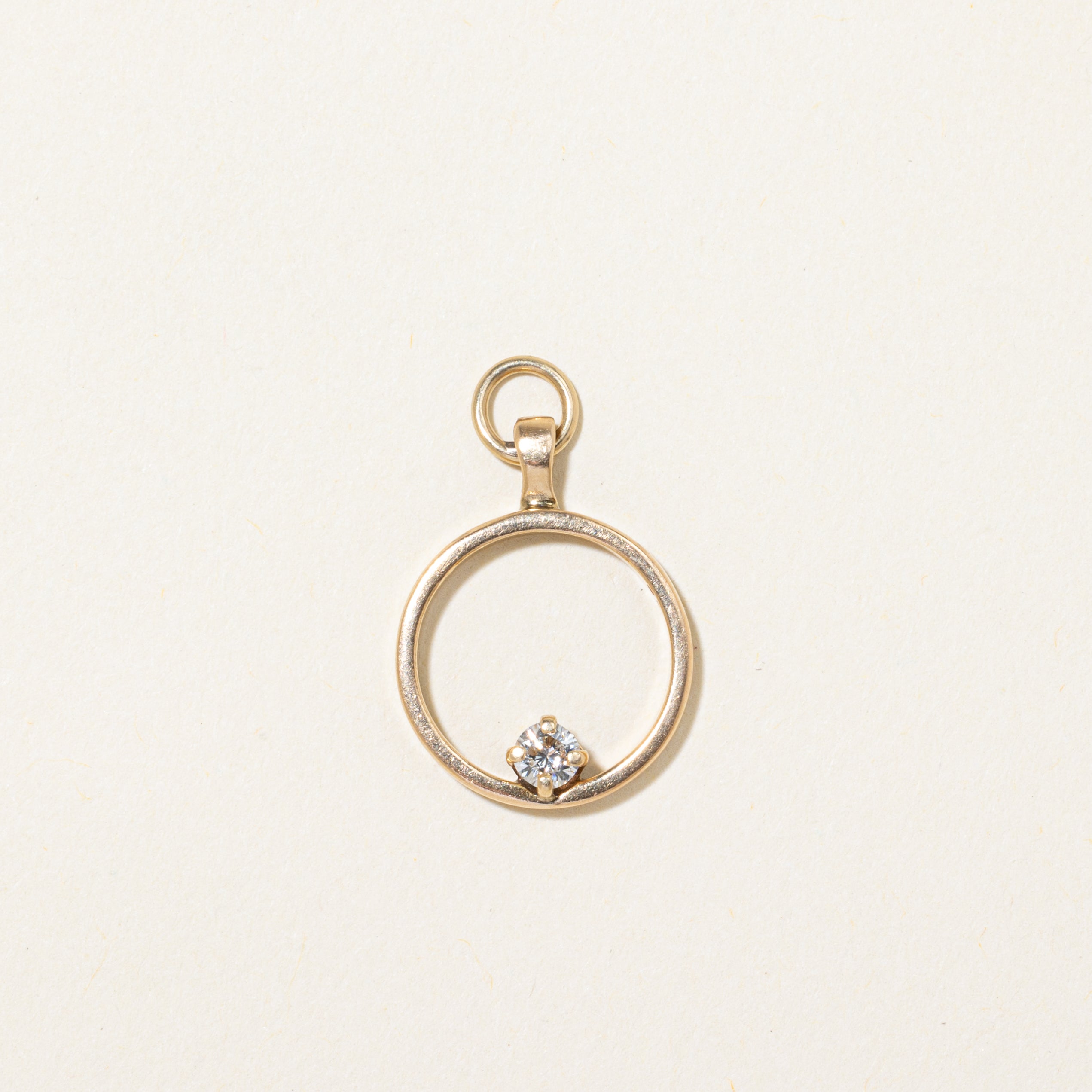 Diamond Open Circle Pendant | 0.10ct