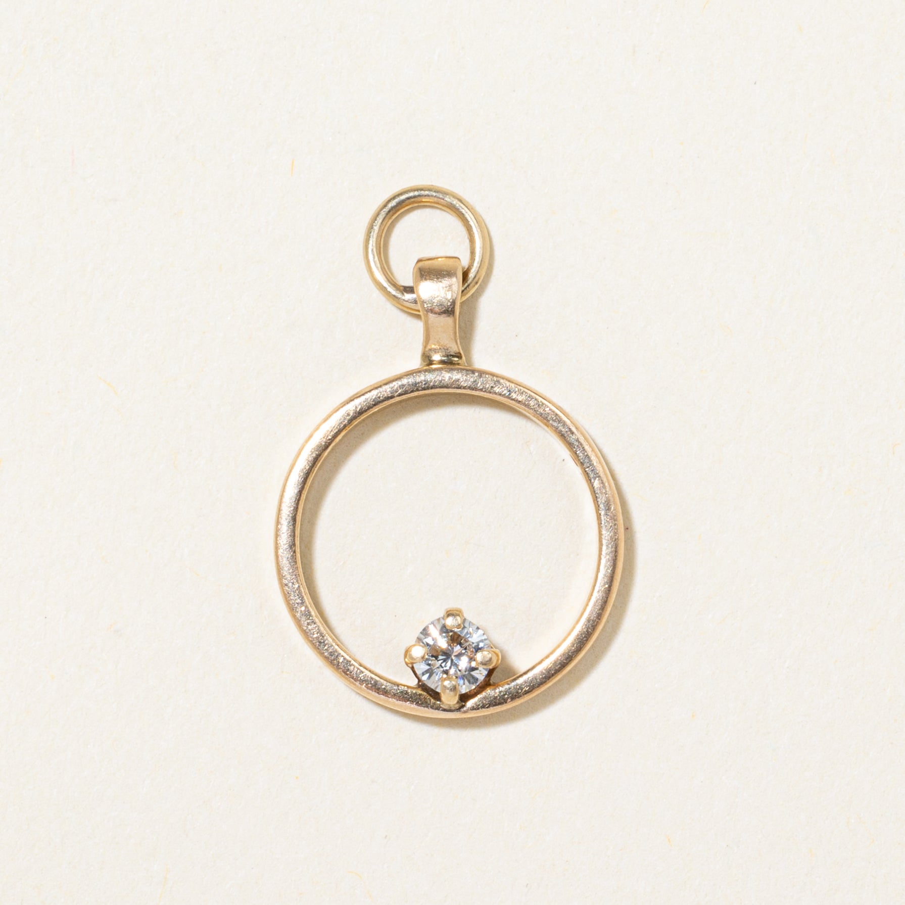 Diamond Open Circle Pendant | 0.10ct