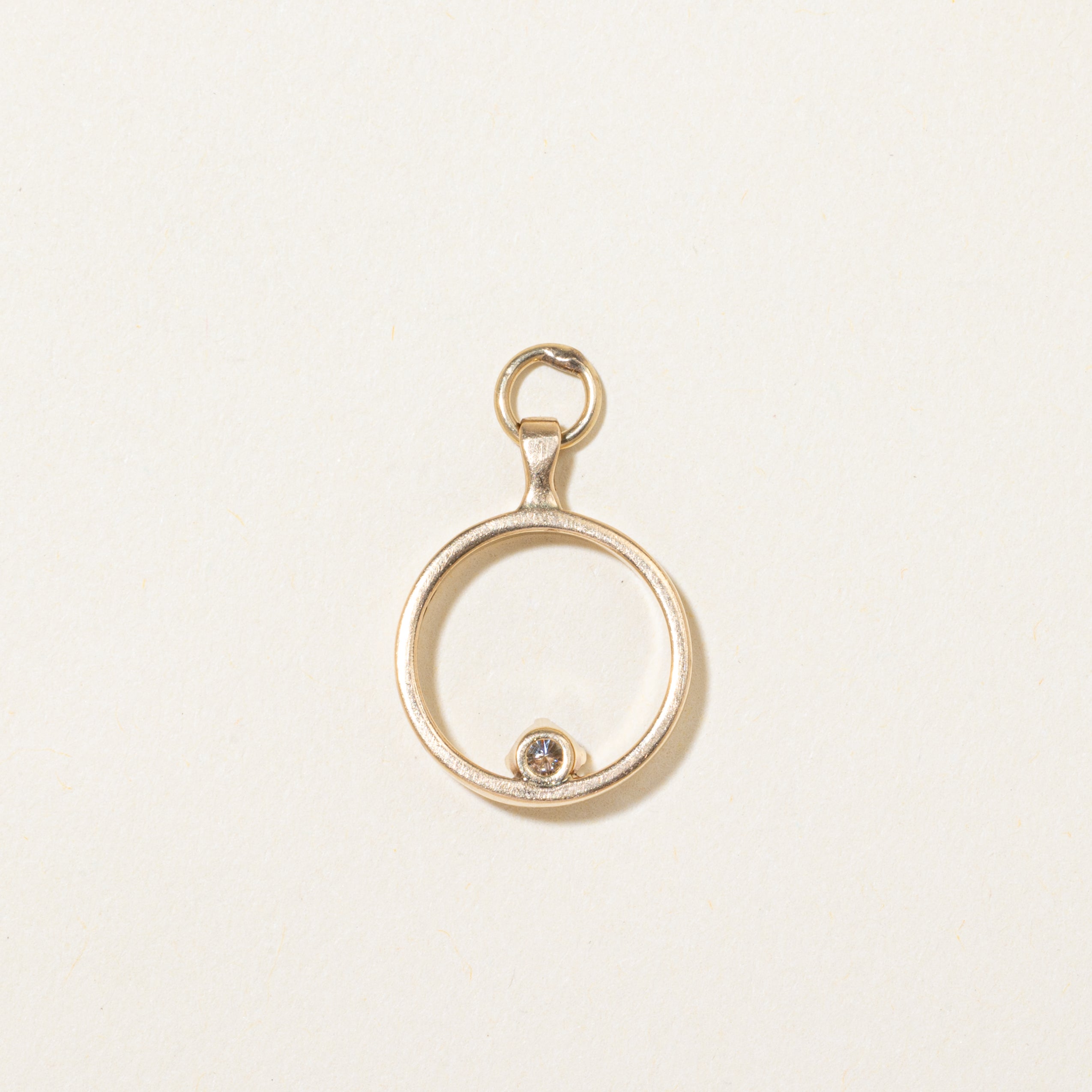 Diamond Open Circle Pendant | 0.10ct