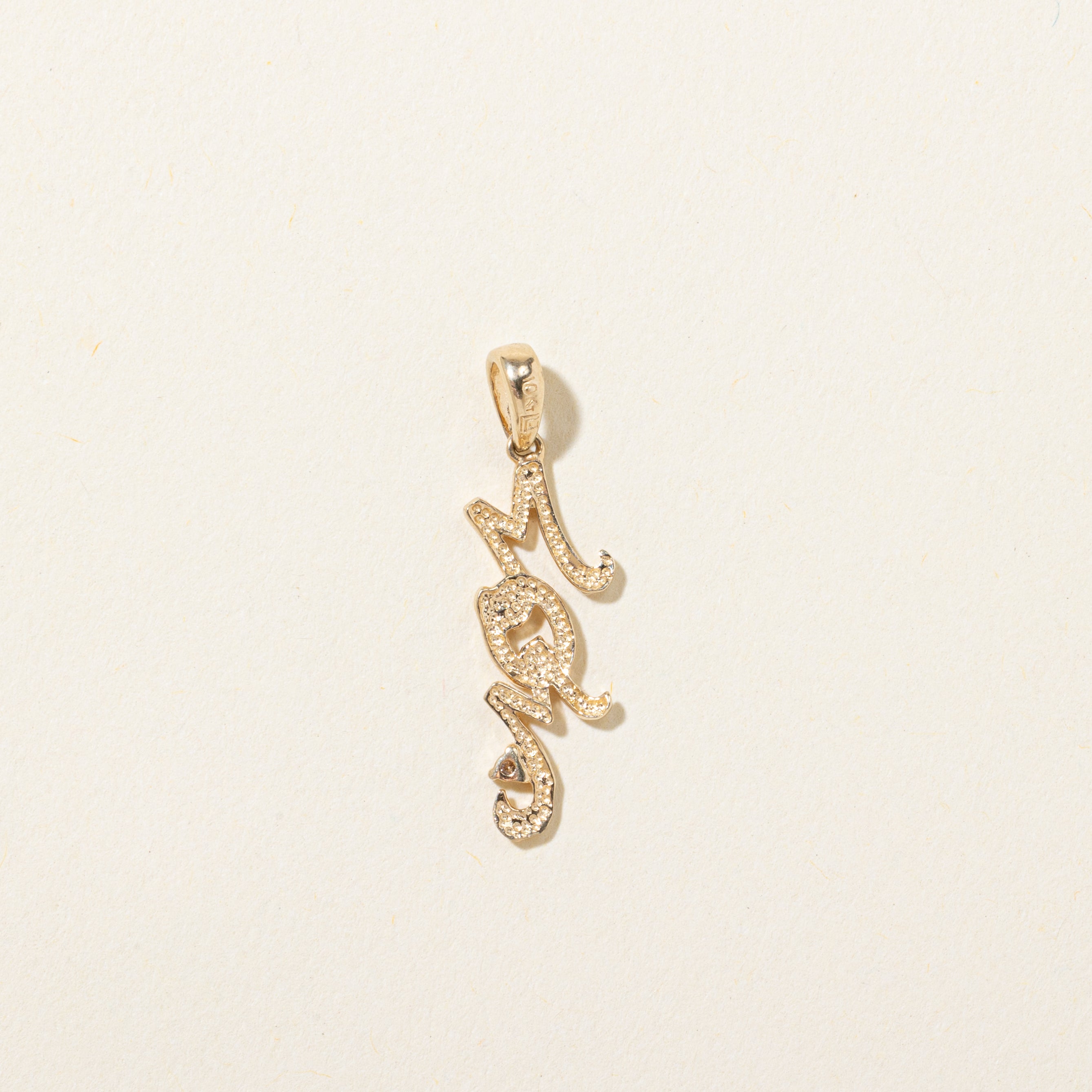 Pendentif « Maman » en diamant | 0,01 ct
