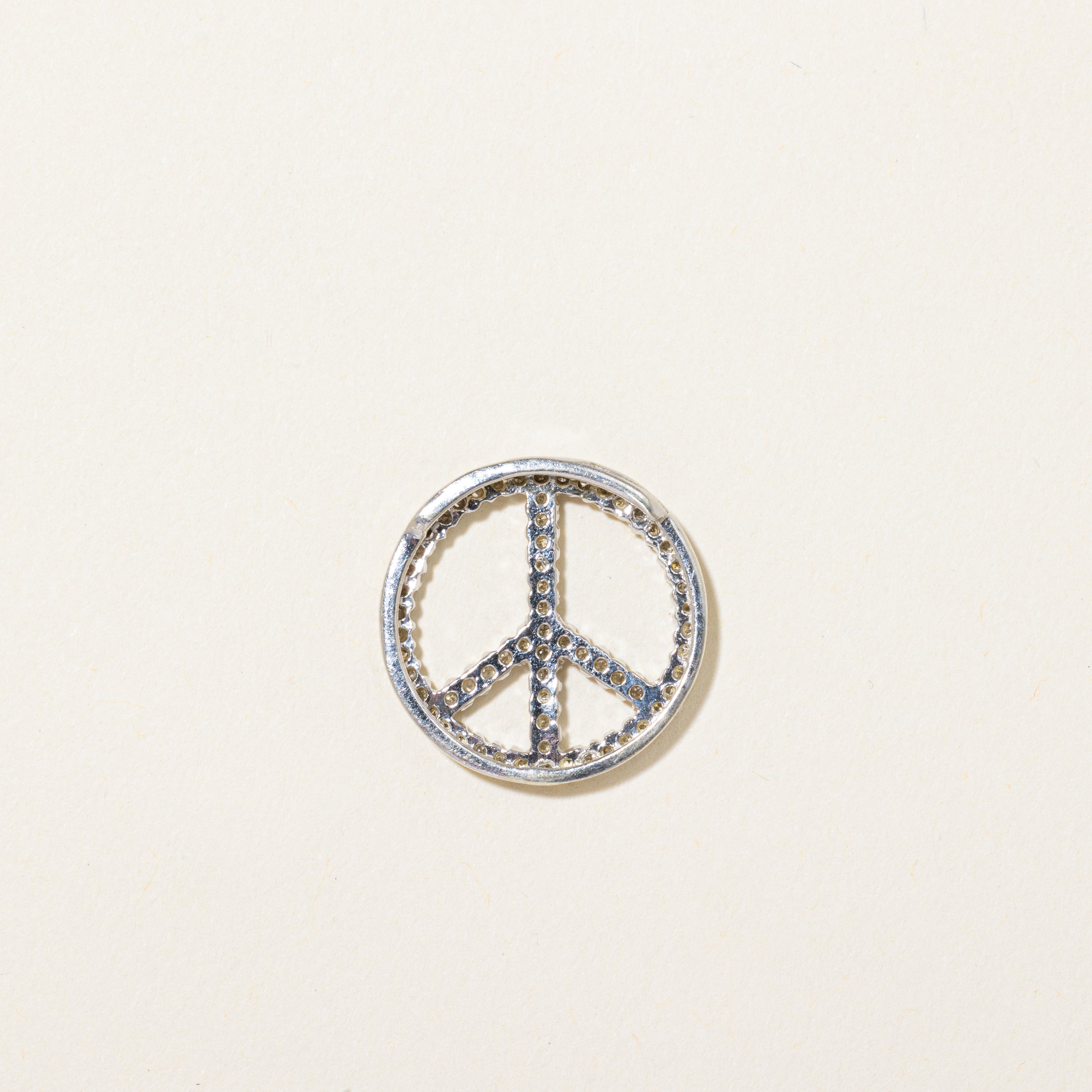 Diamond Peace Sign Pendant | 0.32ctw
