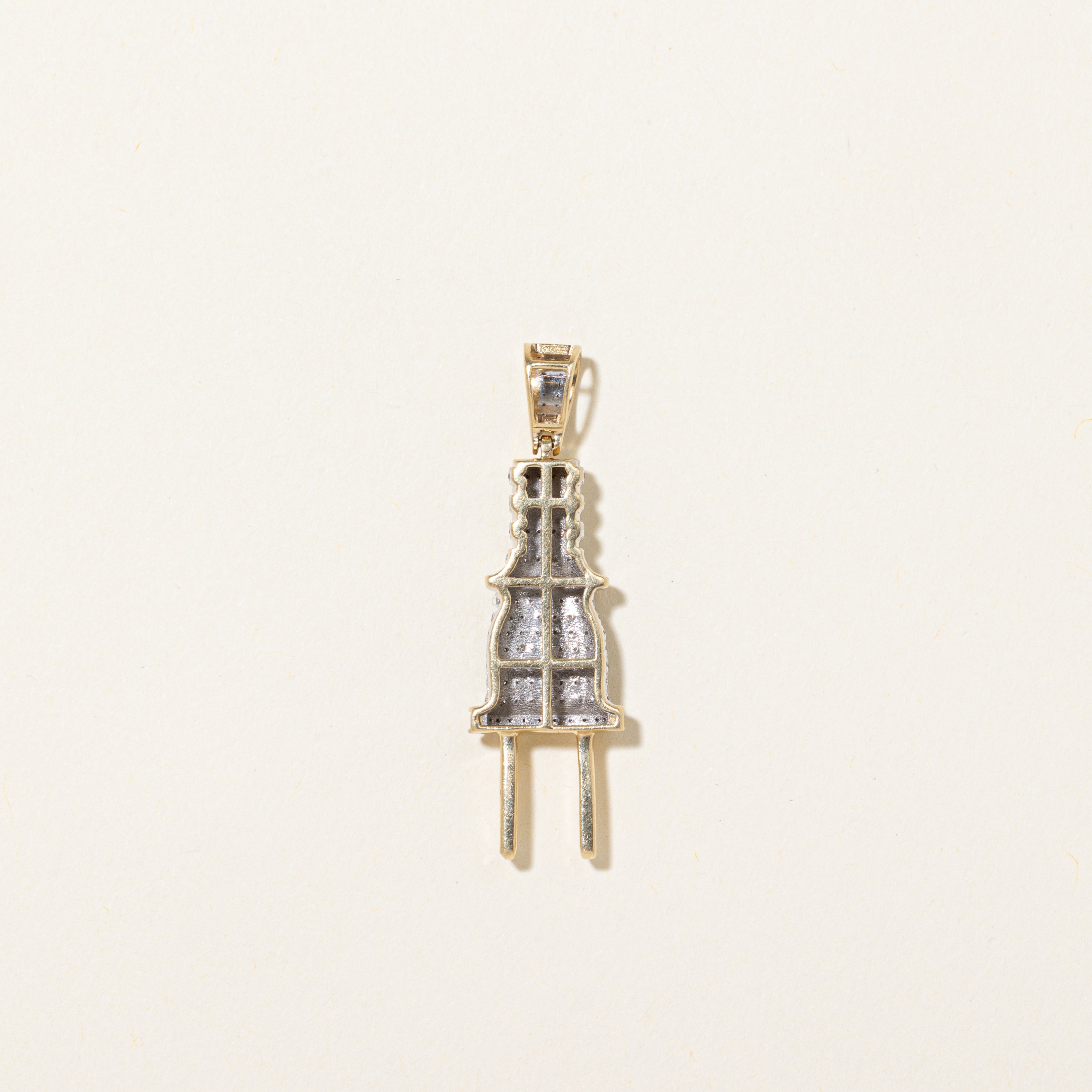 Diamond Electric Plug Pendant | 0.30ctw