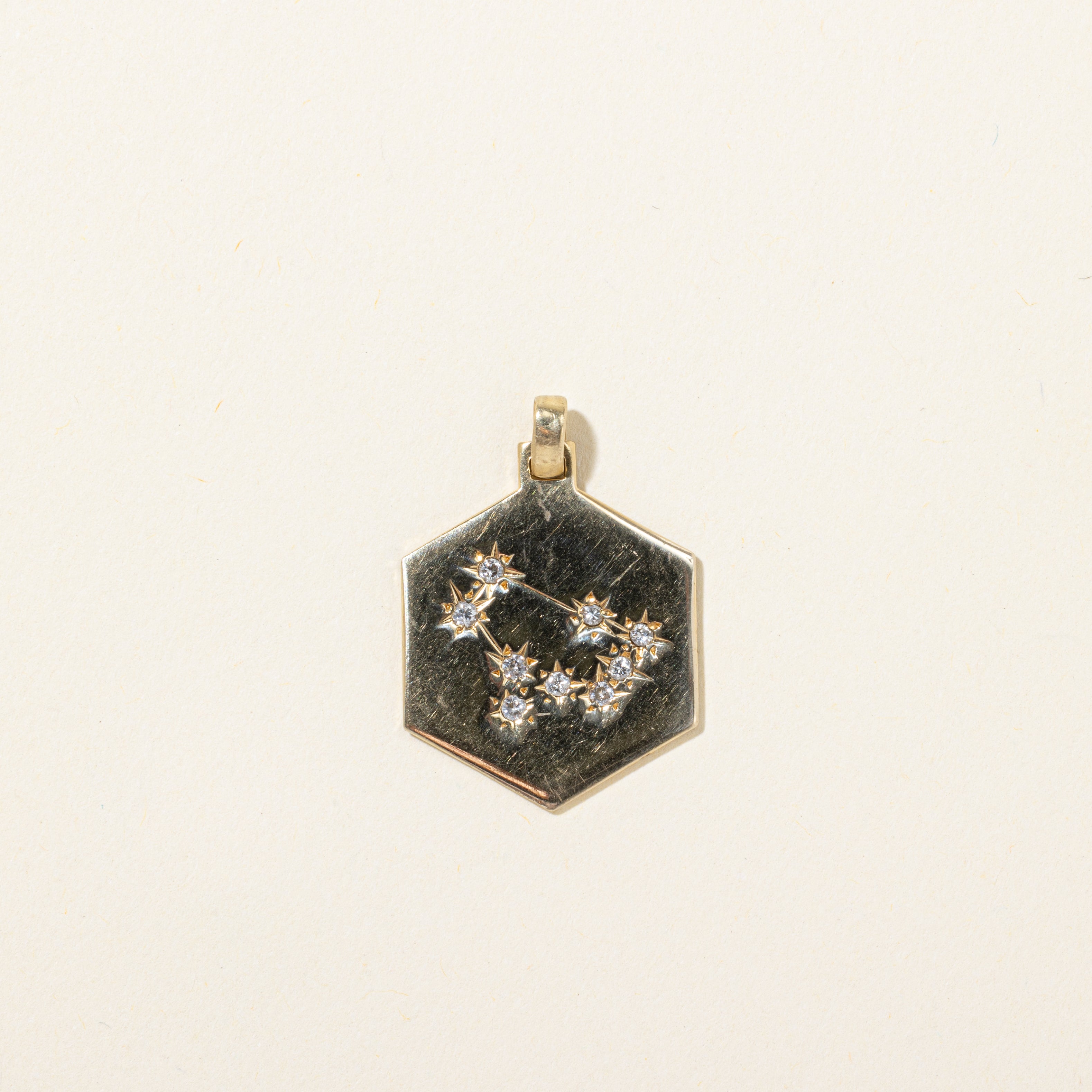 Diamond Gemini Constellation Zodiac Pendant | 0.10ctw