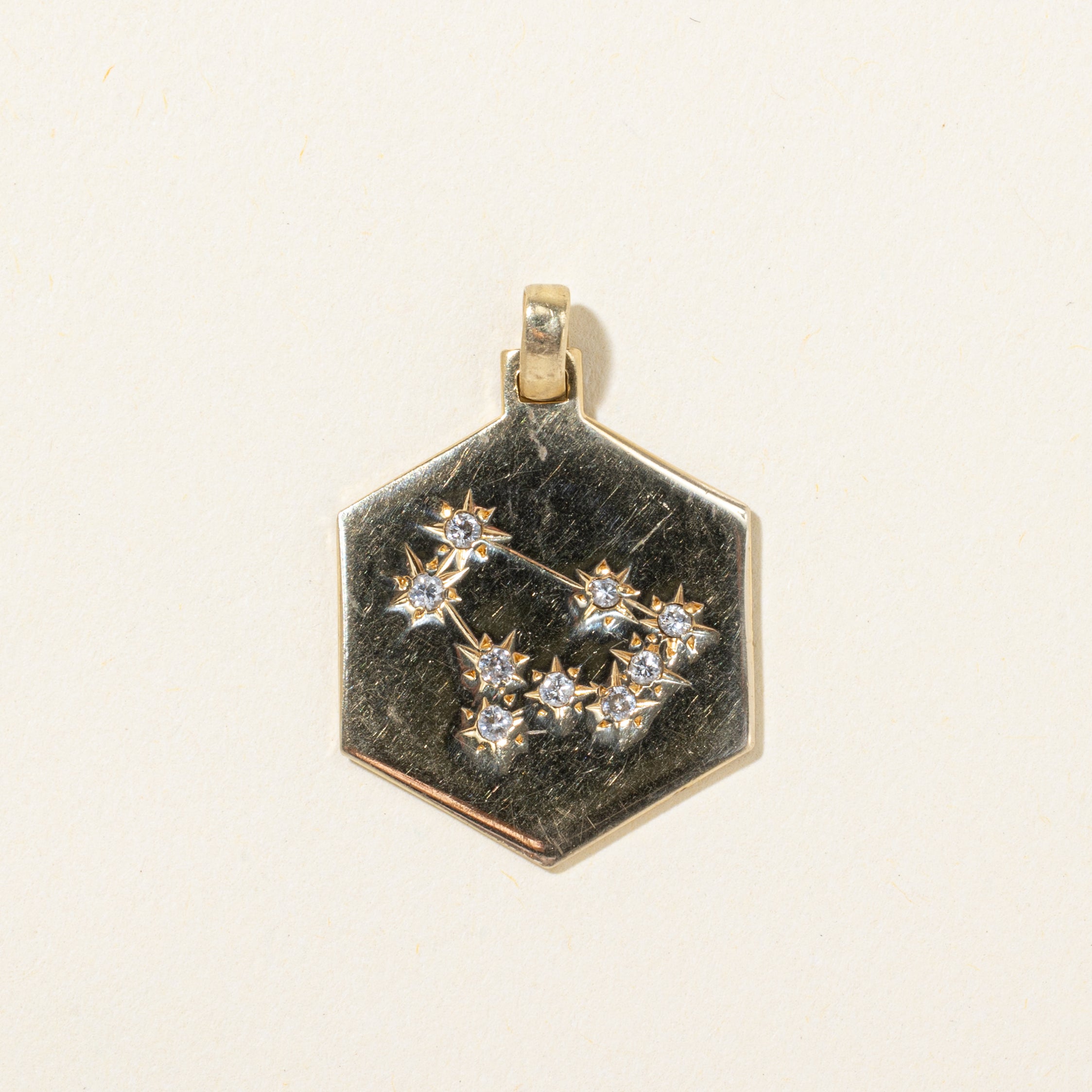Diamond Gemini Constellation Zodiac Pendant | 0.10ctw