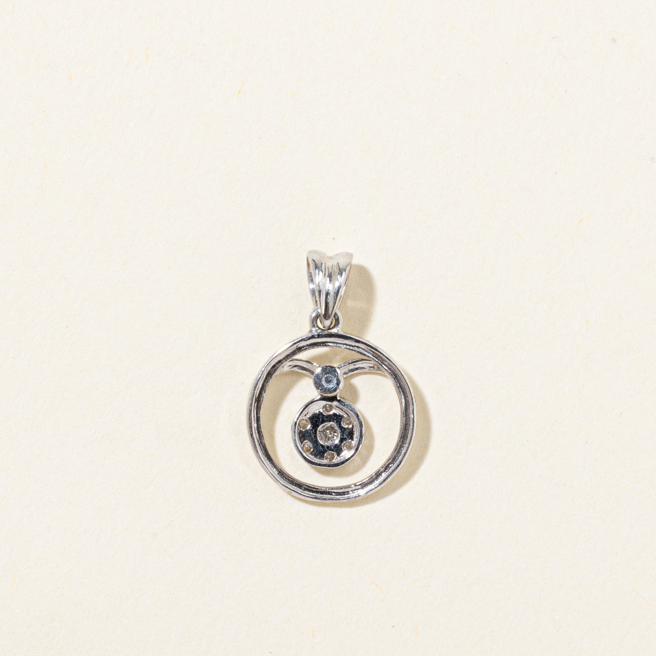 Diamond Dangling Cluster Pendant | 0.08ctw