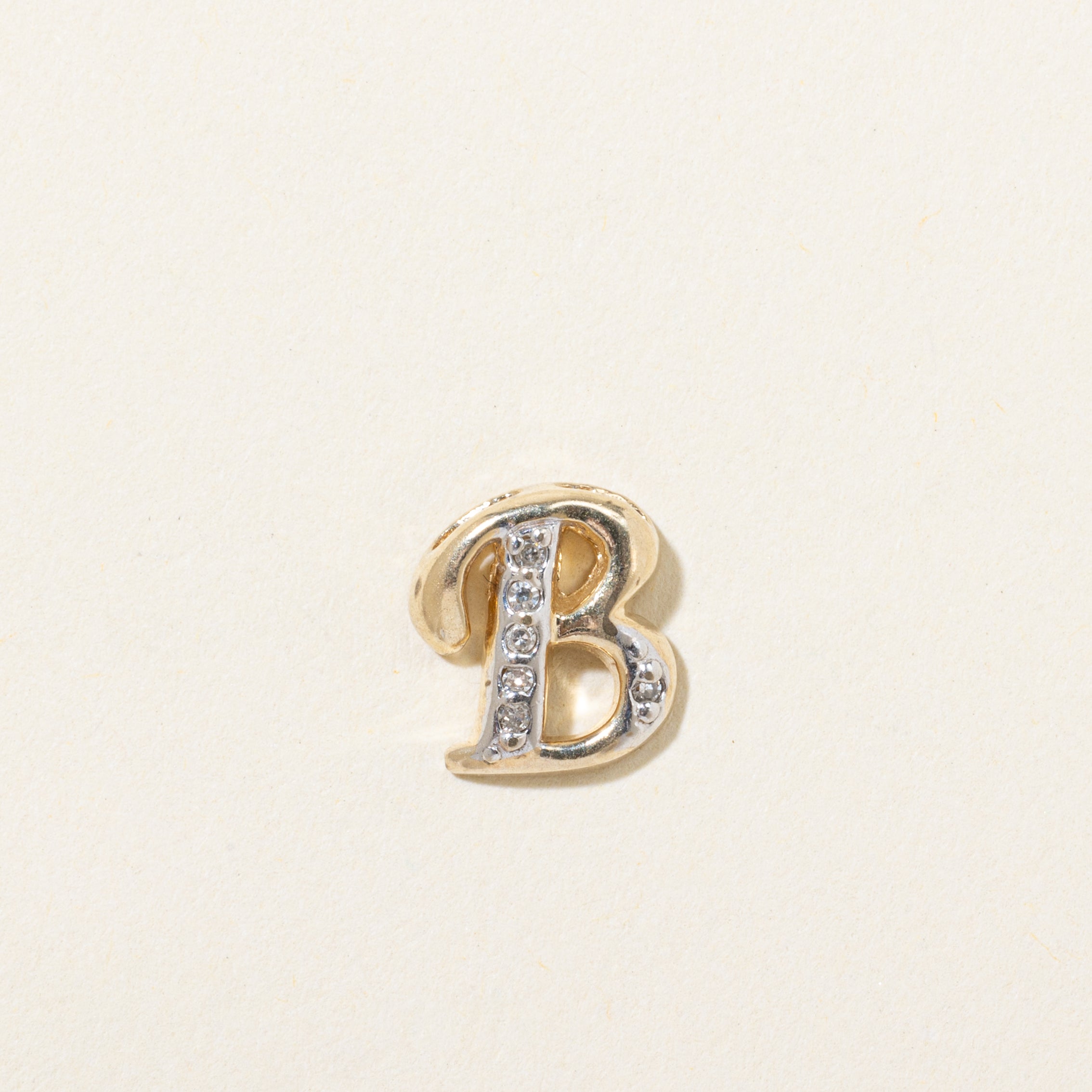 Diamond "B" Initial Pendant | 0.04ctw