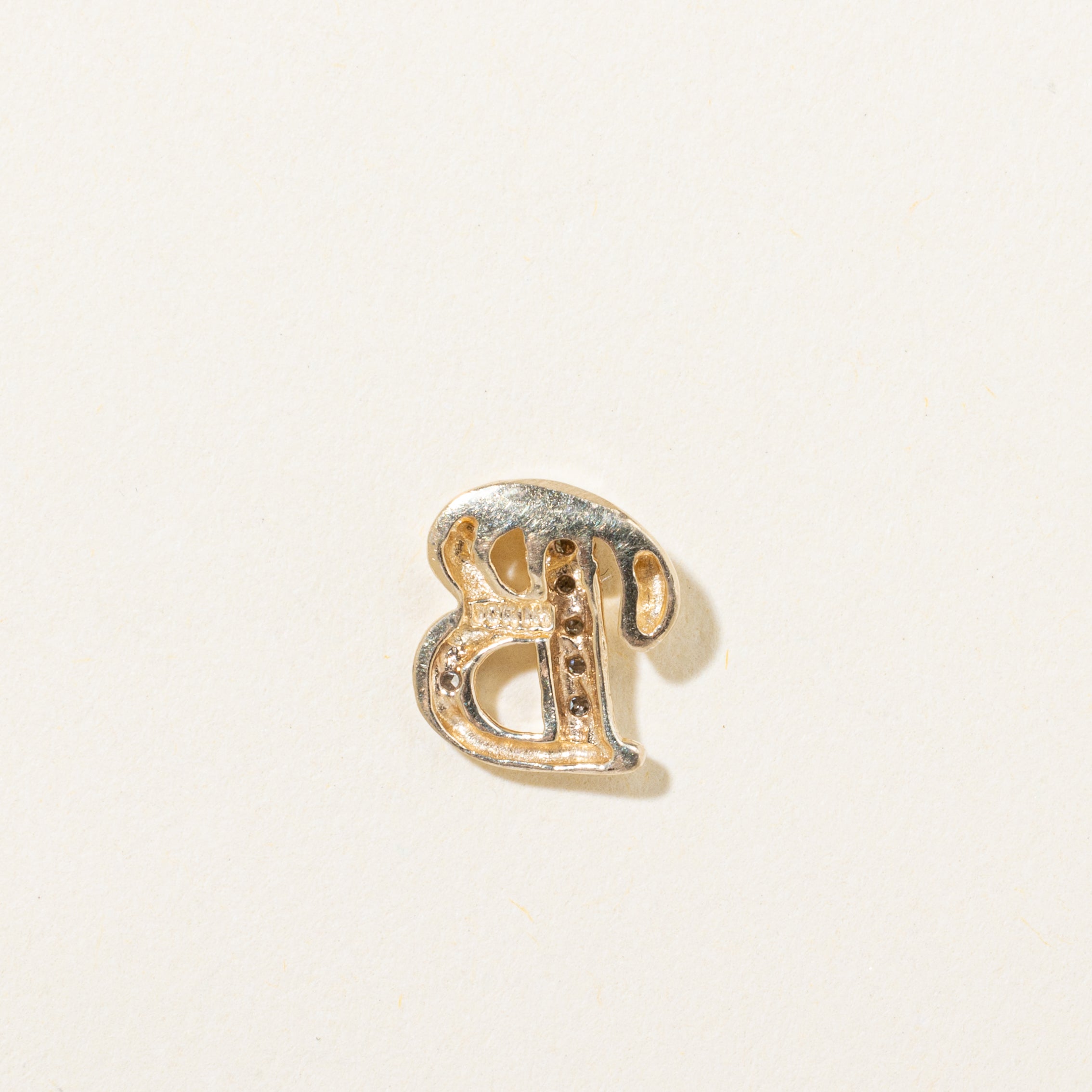 Diamond "B" Initial Pendant | 0.04ctw
