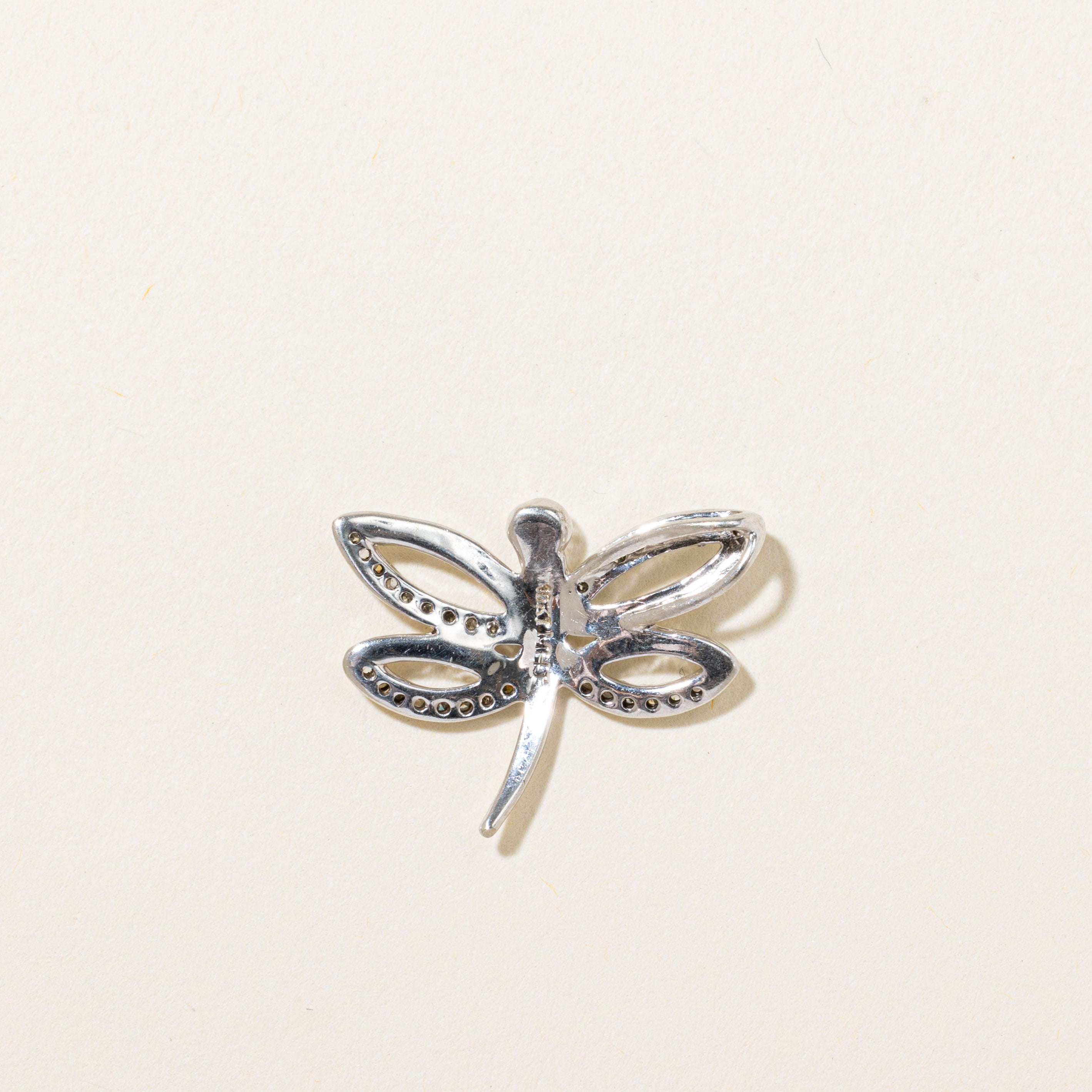 Diamond Dragonfly Pendant | 0.10ctw