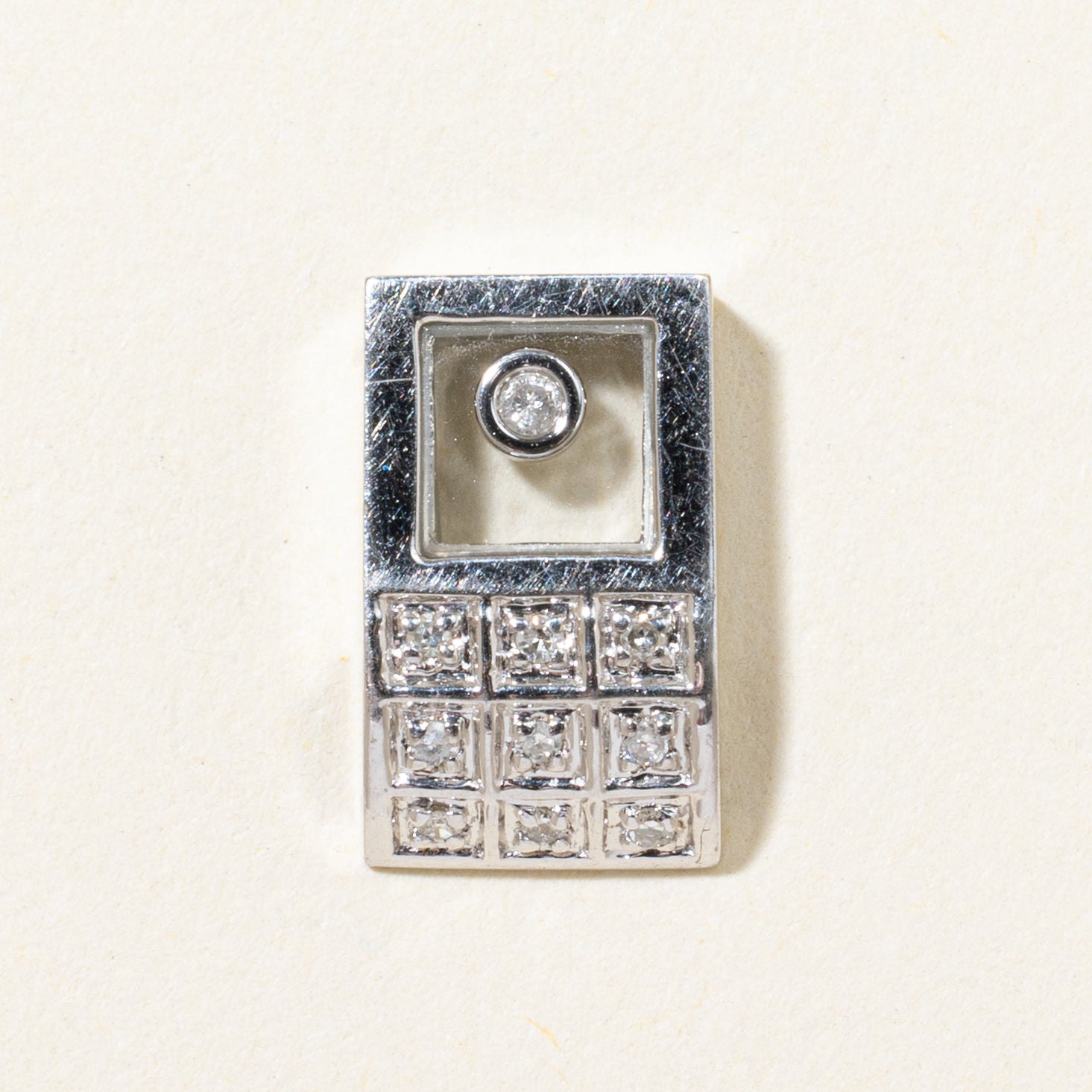 Floating Diamond Window Pendant | 0.07ctw