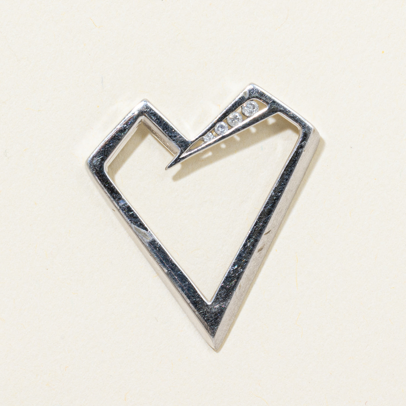 Diamond Abstract Heart Pendant | 0.04ctw