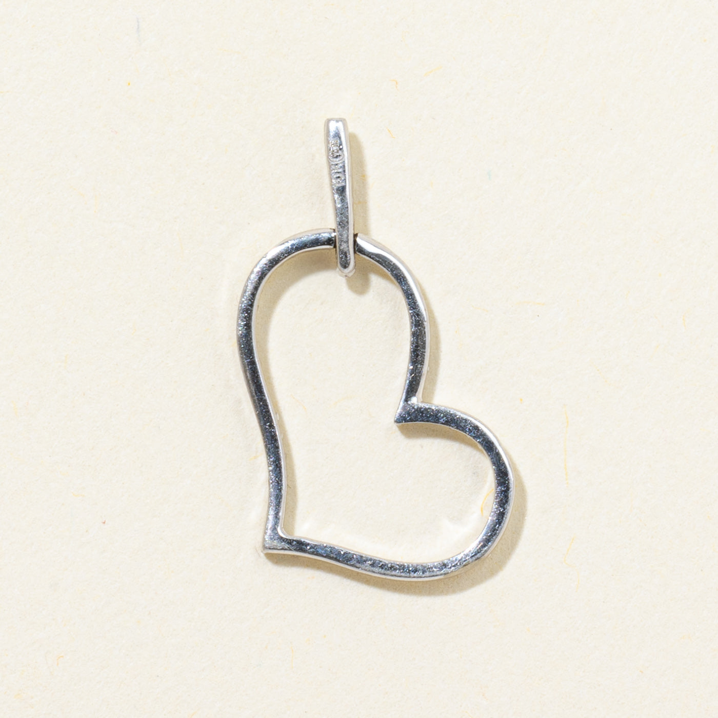 Eternity Diamond Open Oblong Heart Pendant | 0.05ctw