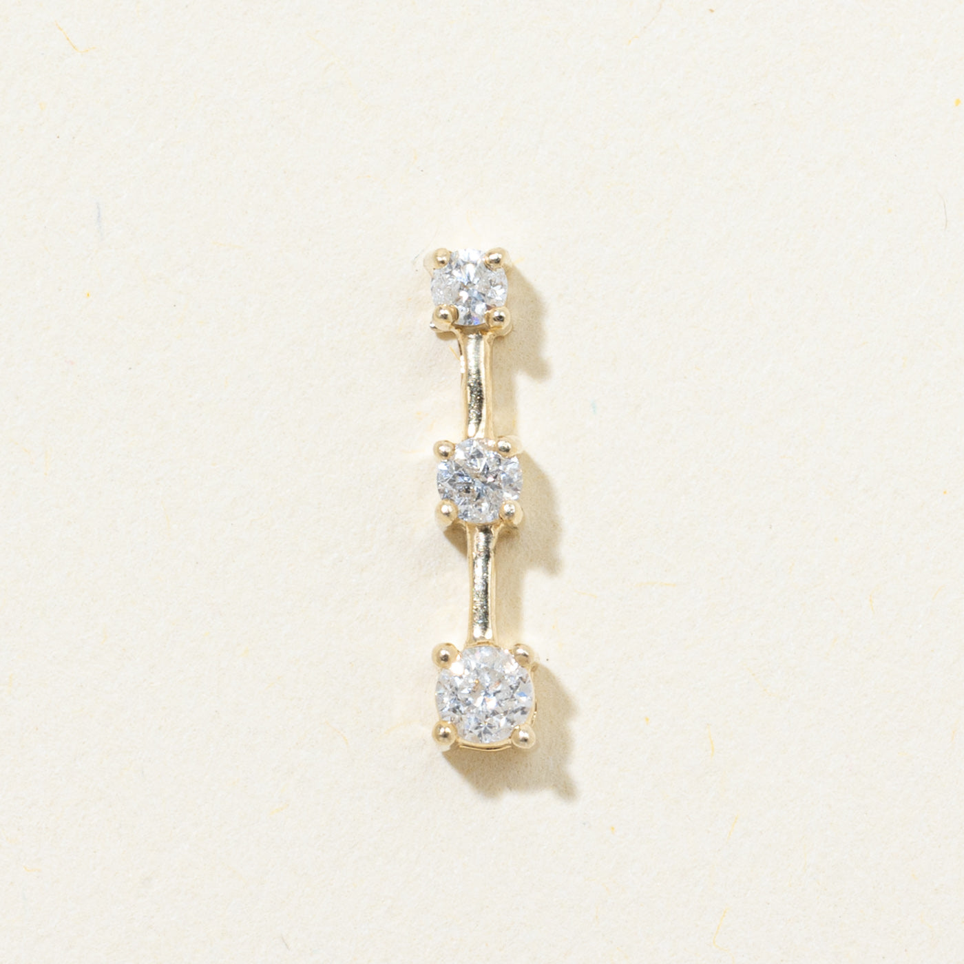 Three Stone Diamond Journey Pendant | 0.25ctw