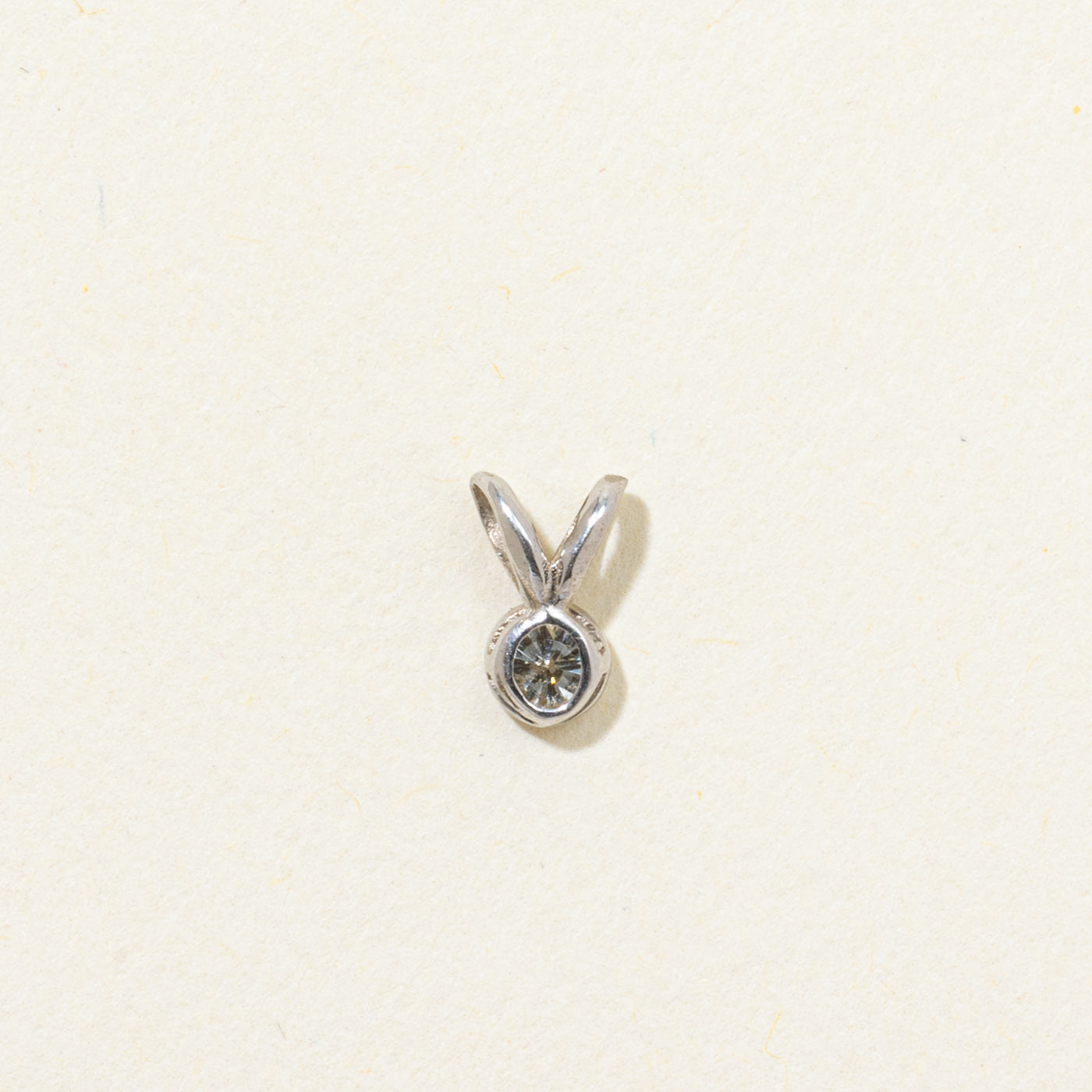 Bezel Set Diamond Pendant | 0.10ct