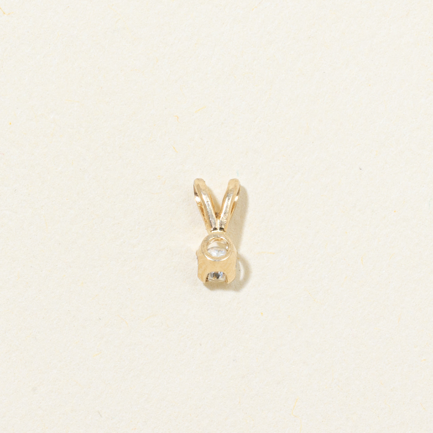 Solitaire Diamond Pendant | 0.08ct