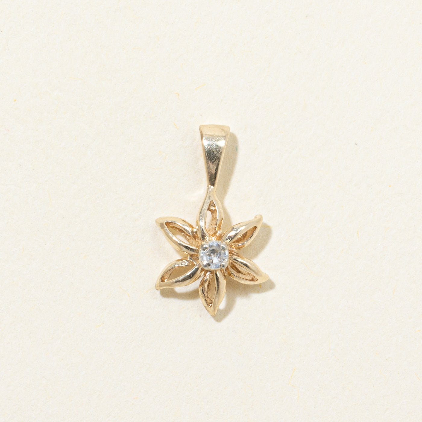 Diamond Flower Pendant | 0.03ct