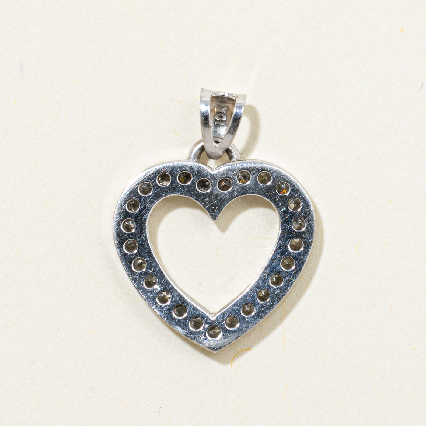 Eternity Diamond Open Heart Pendant | 0.25ctw