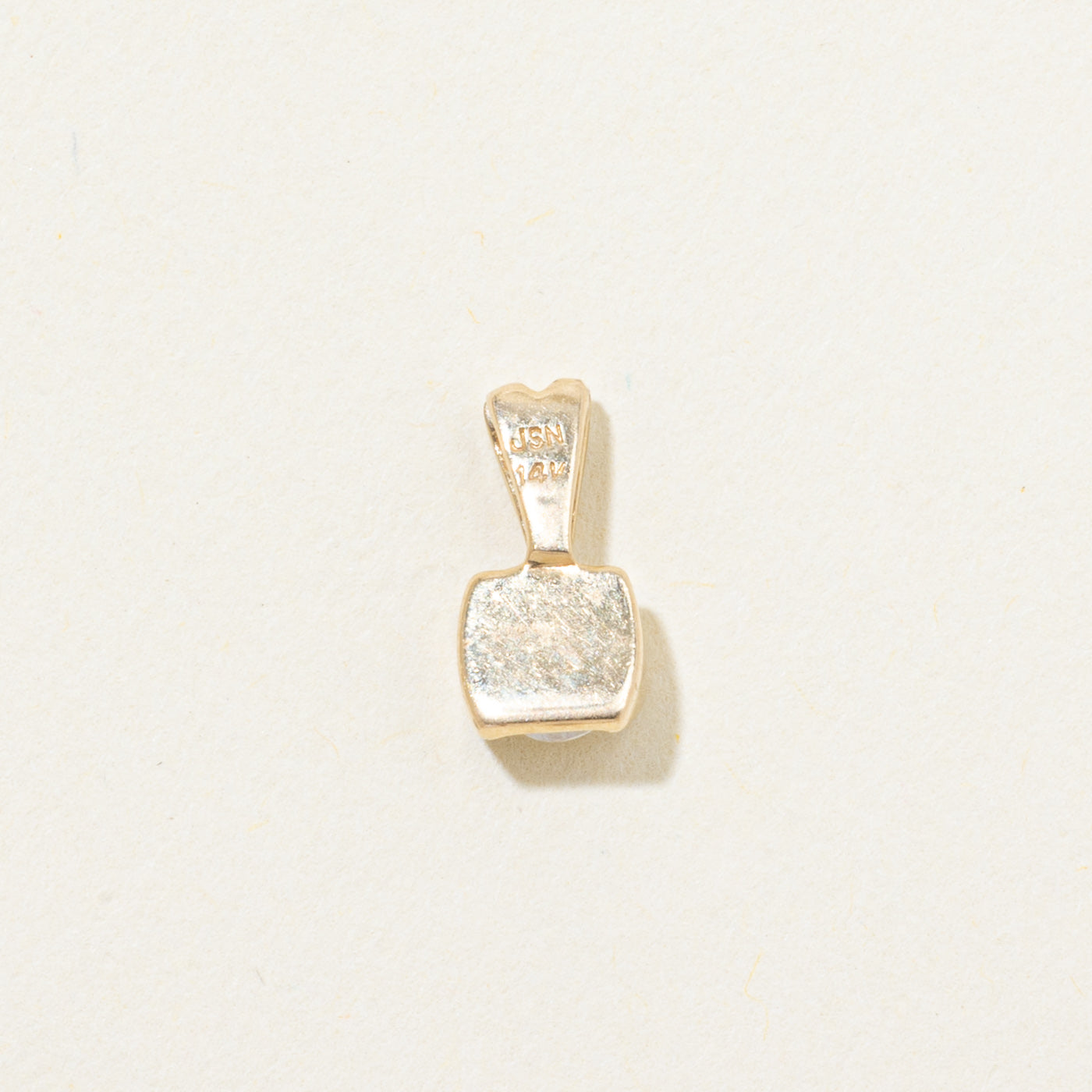 Tension Set Solitaire Diamond Pendant | 0.21ct