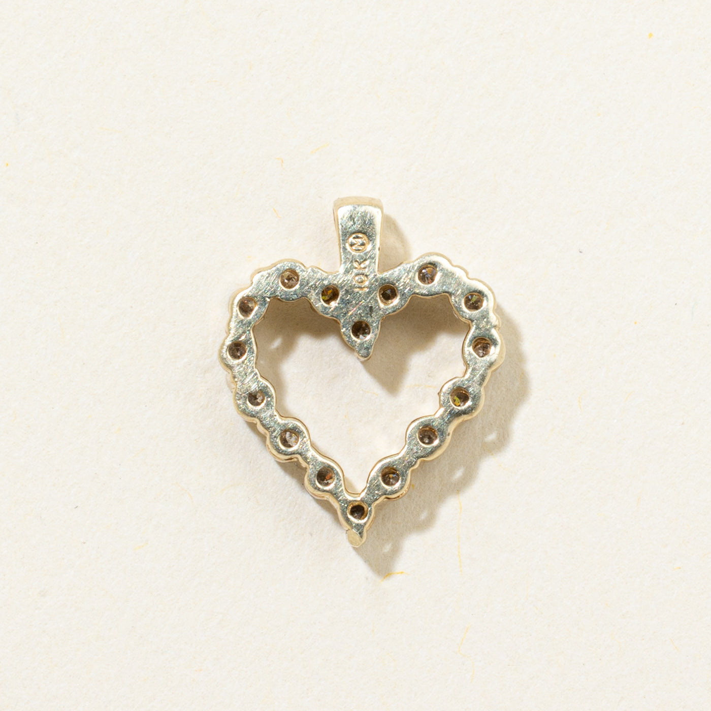 Eternity Diamond Open Heart Pendant | 0.25ctw