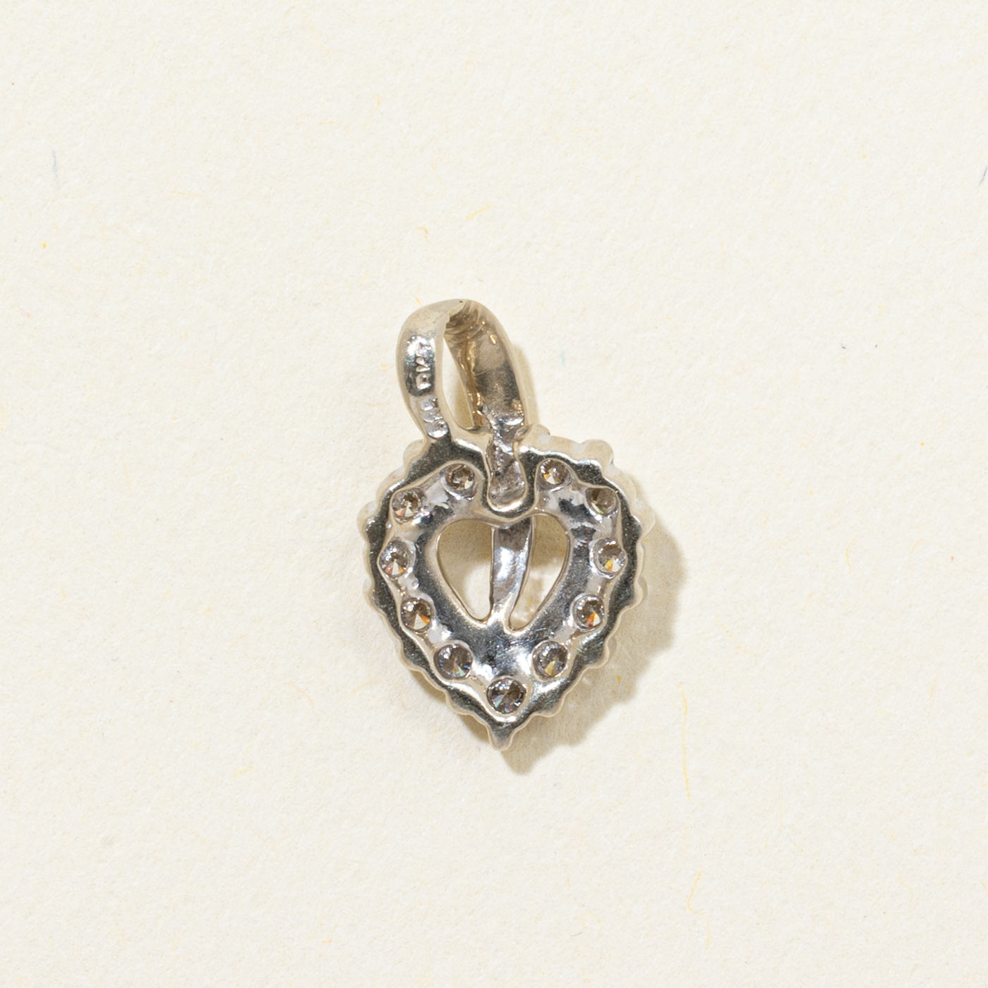 Eternity Diamond Heart Pendant | 0.26ctw
