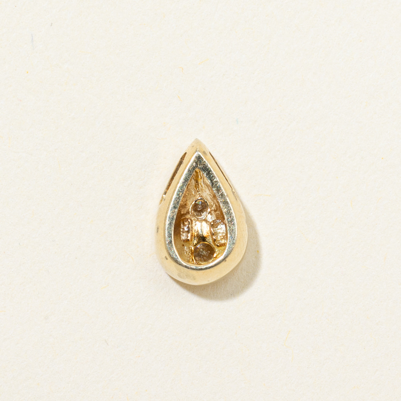 Two-Stone Diamond Pear Shaped Pendant | 0.20ctw