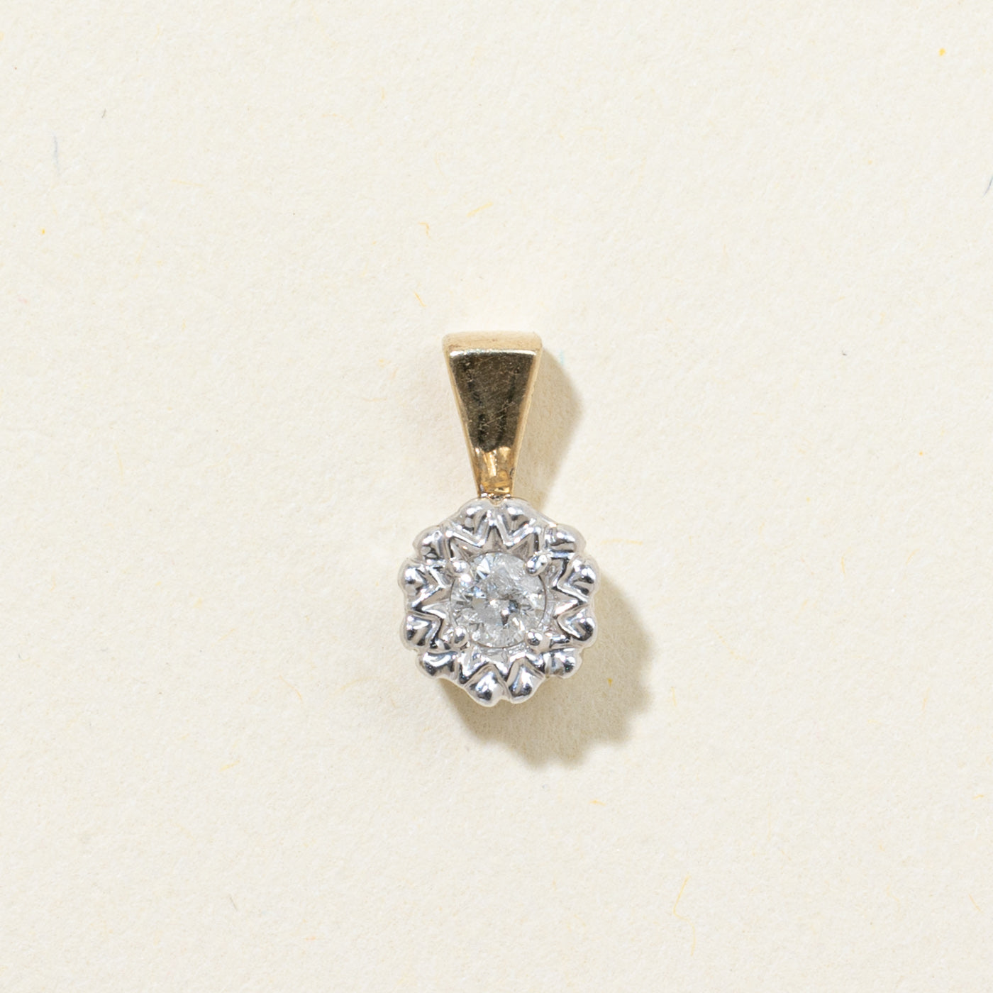 Illusion Set Diamond Pendant | 0.10ct
