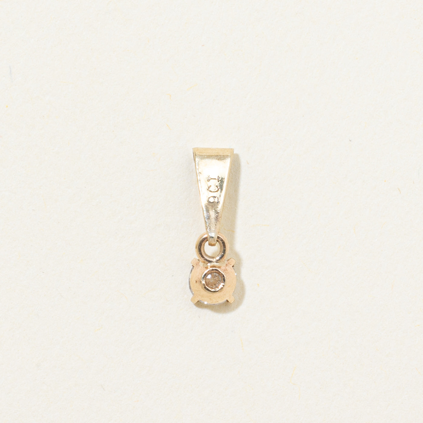 Solitaire Diamond Pendant | 0.18ct