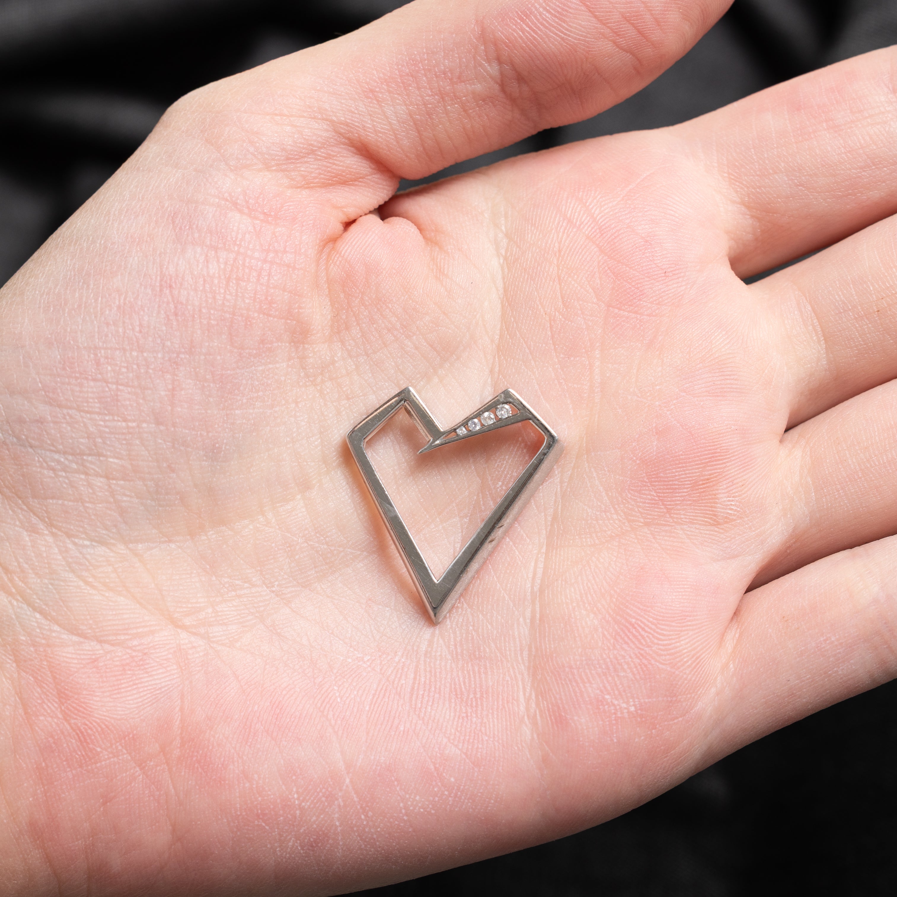Diamond Abstract Heart Pendant | 0.04ctw