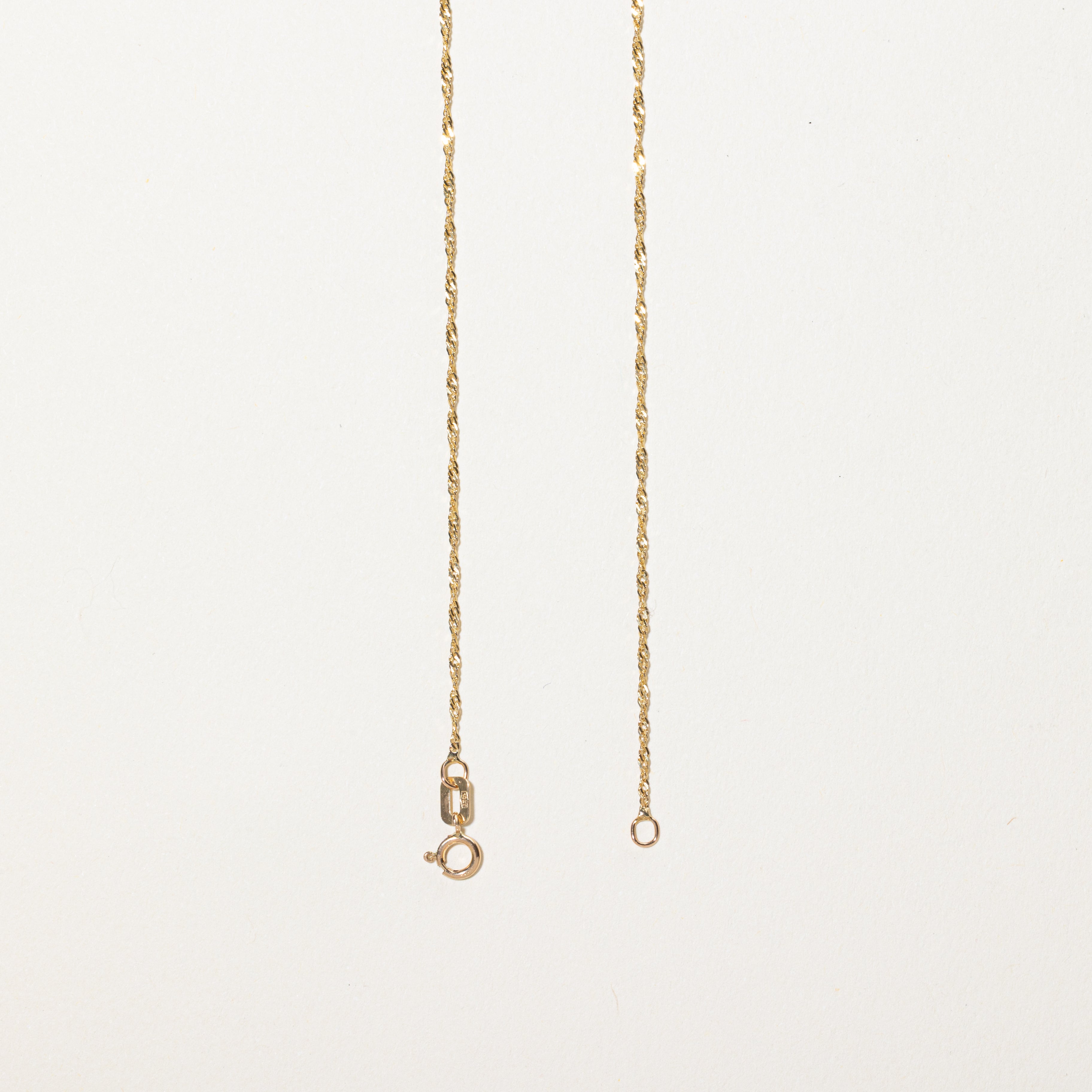 Diamond "G" Initial Pendant Necklace | 0.005ct | 15"