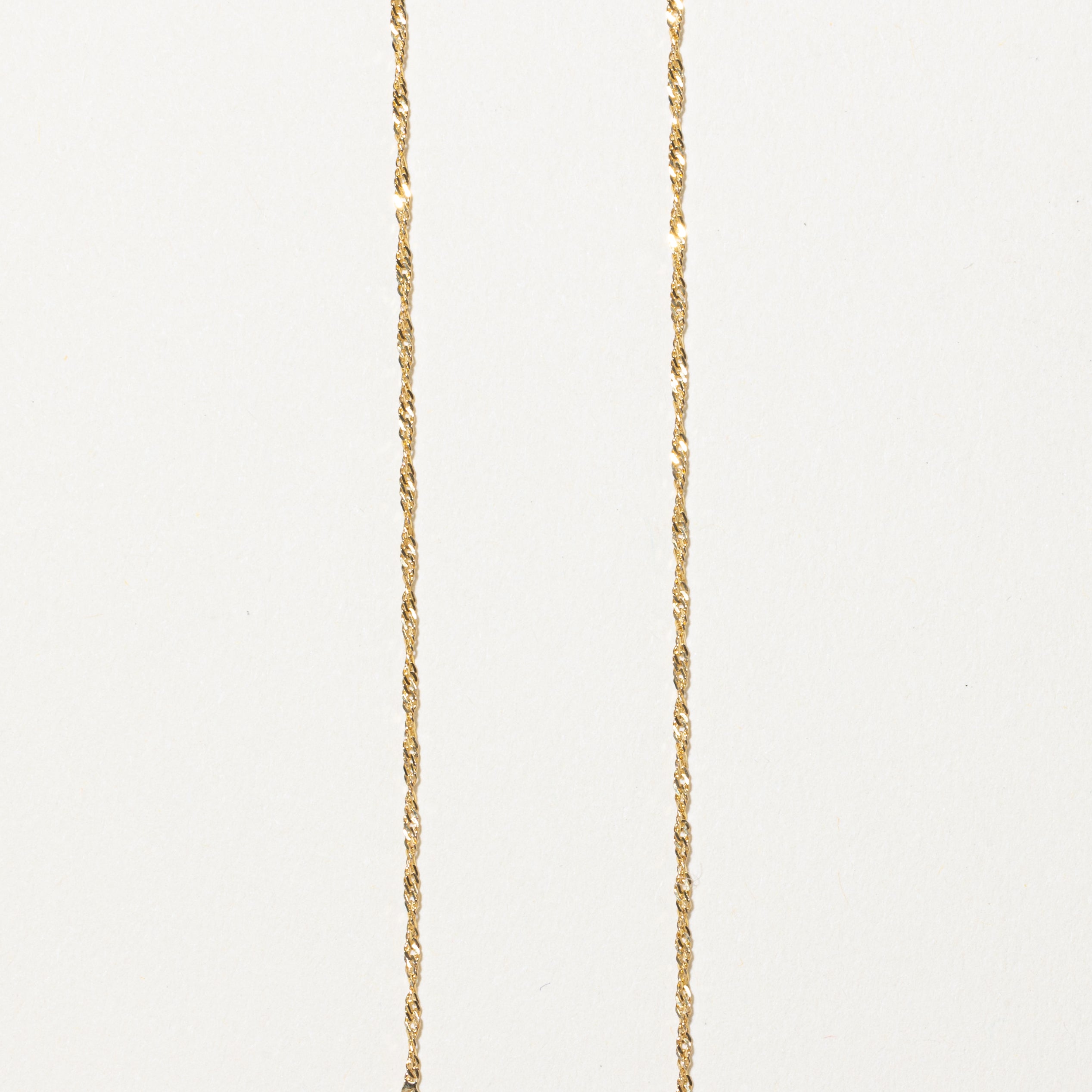Diamond "G" Initial Pendant Necklace | 0.005ct | 15"